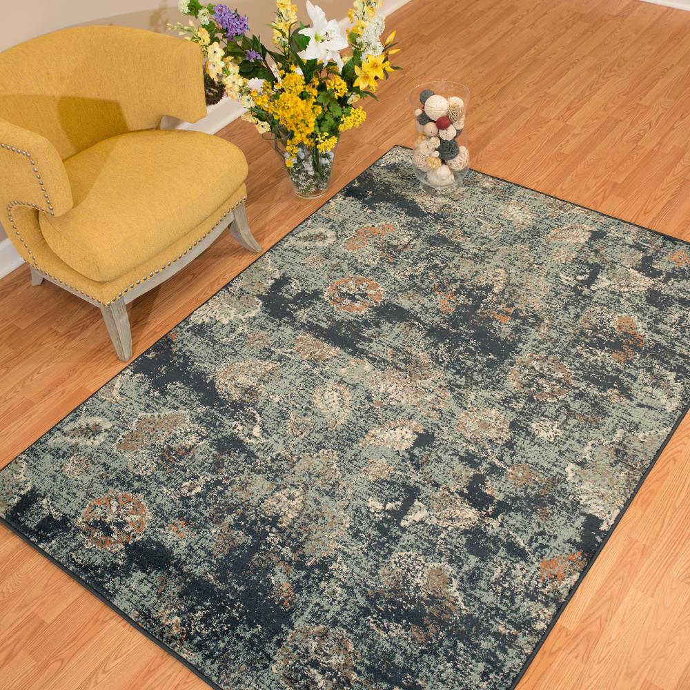 Buy Vita Contemporary 10x13 Rectangular Rug Turquoise