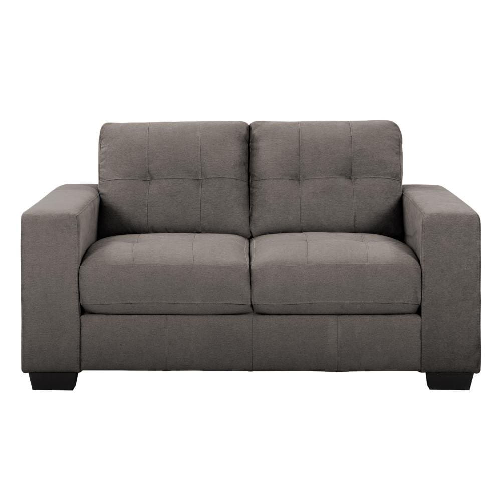 CorLiving Club Modern Grey Chenille Loveseat in the Couches, Sofas ...