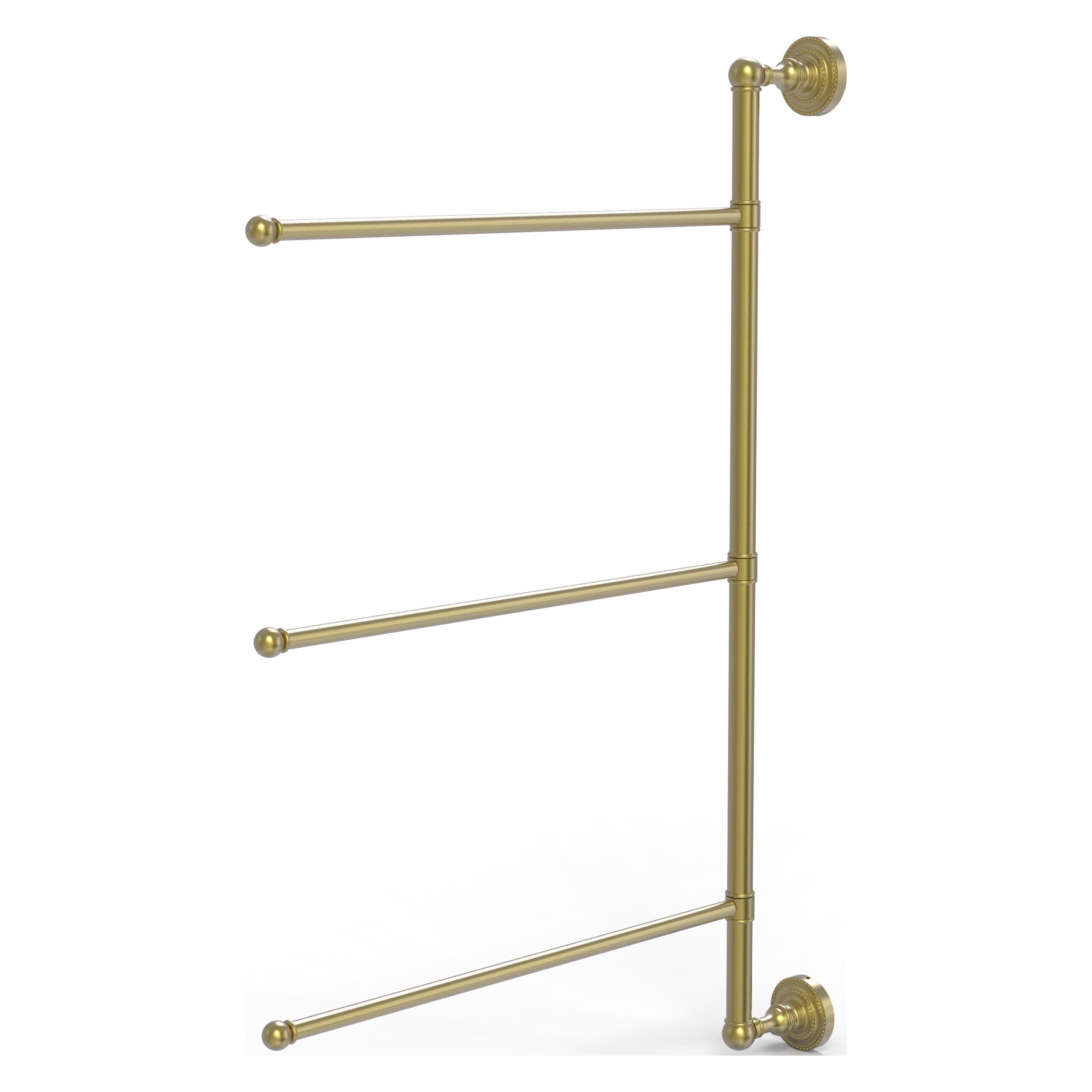 Allied Brass Dottingham 28-in Satin Brass Wall Mount Single Towel