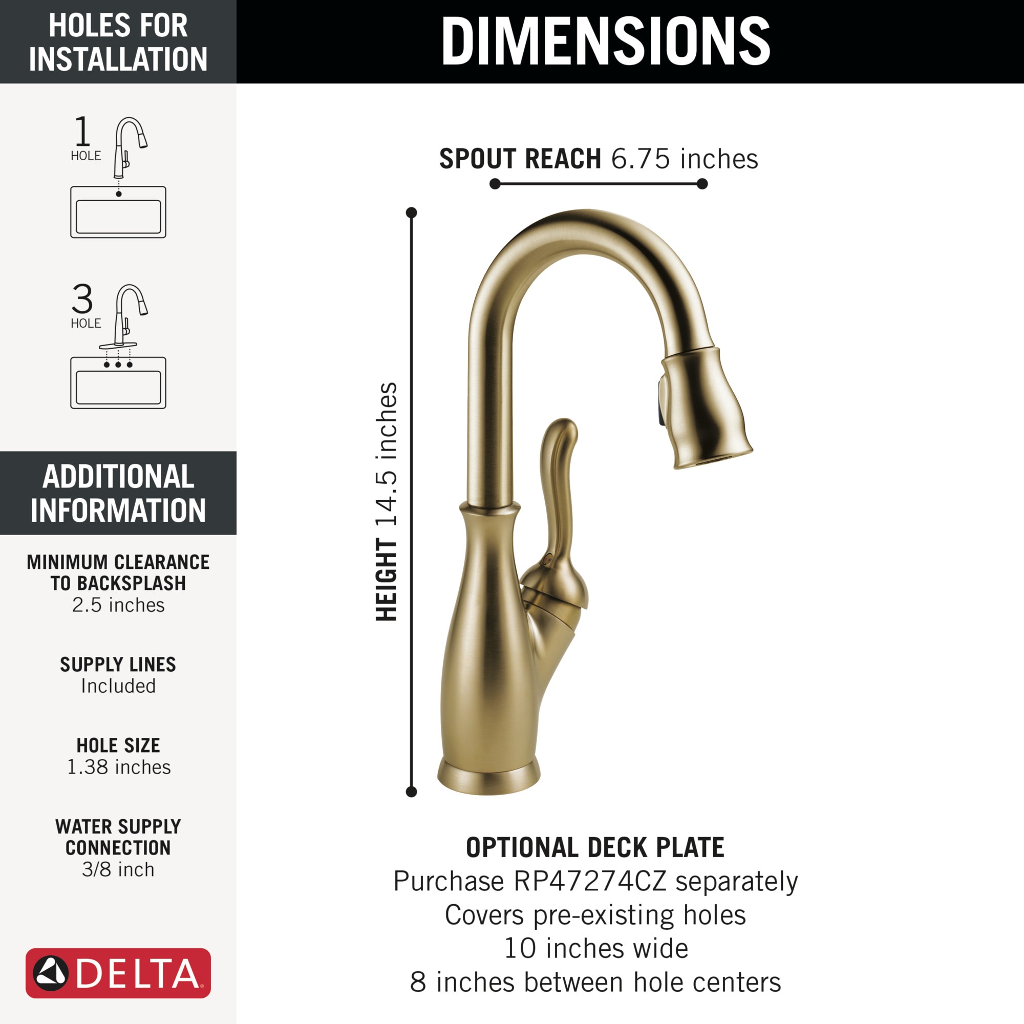 Delta 9678-CZ-DST Kitchen-Faucets - View #4