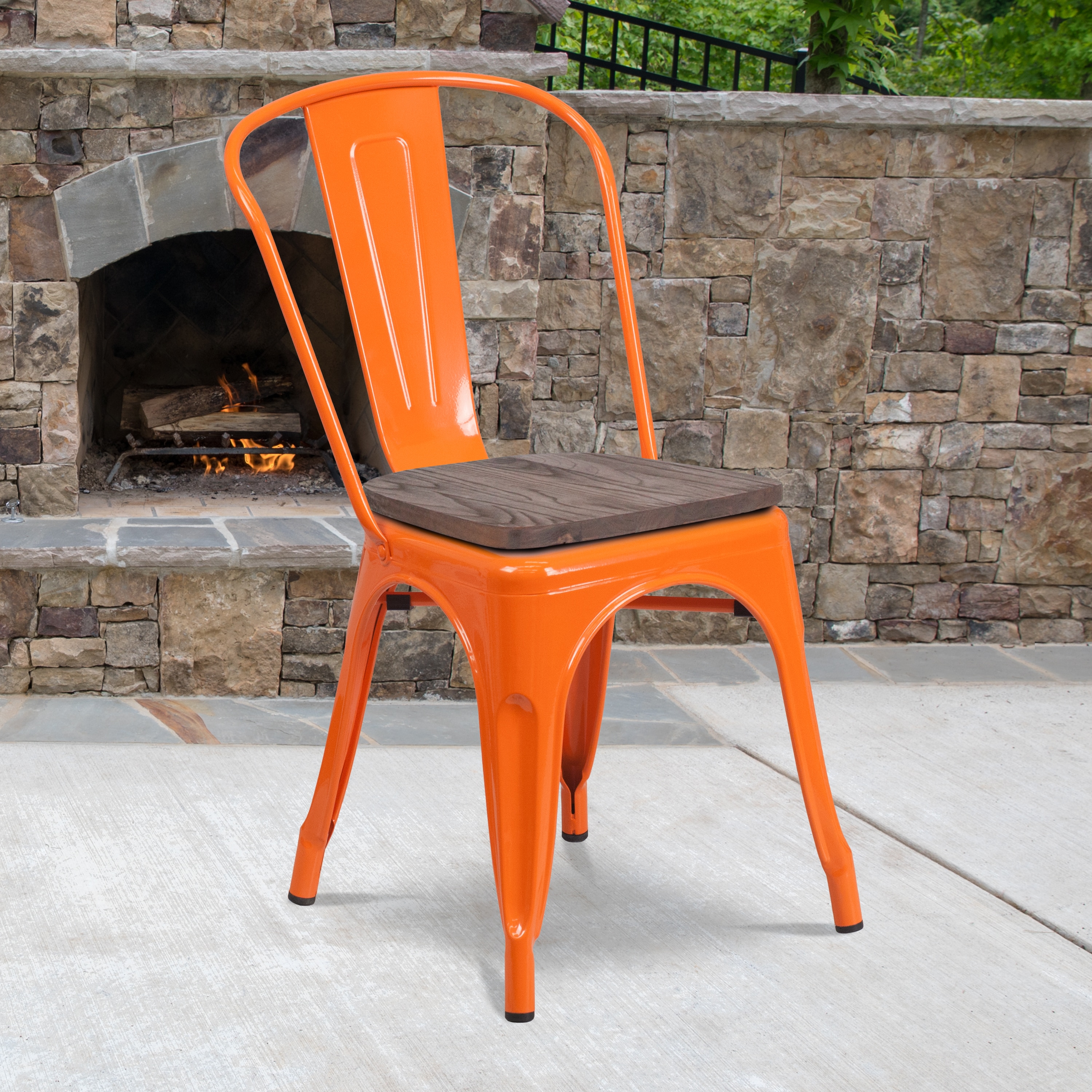 Flash Furniture 889142876014 Contemporary/Modern Dining Side Chair (Metal Frame)
