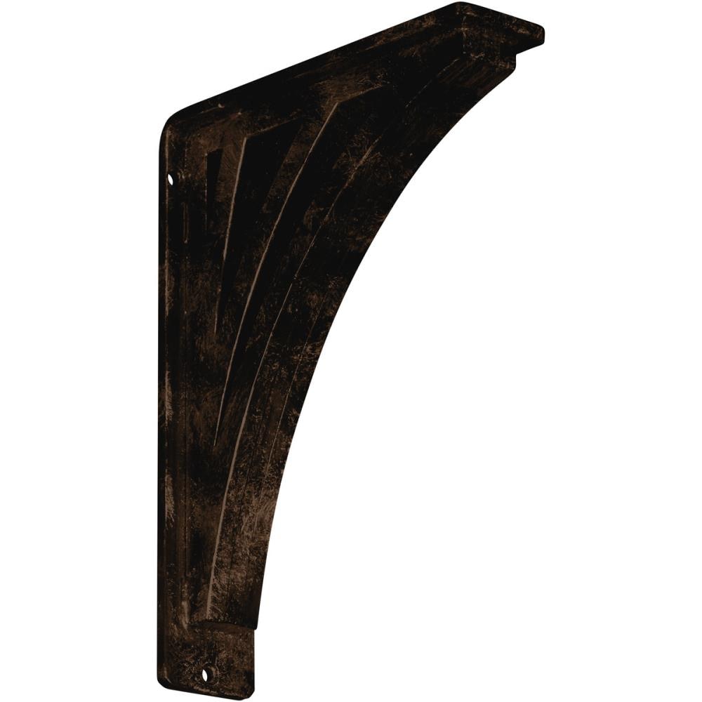 Ekena Millwork BKTM02X07X10TNEABZ Nevio 7.5-in x 2-in x 10-in Antique bronze Wrought iron Countertop support bracket