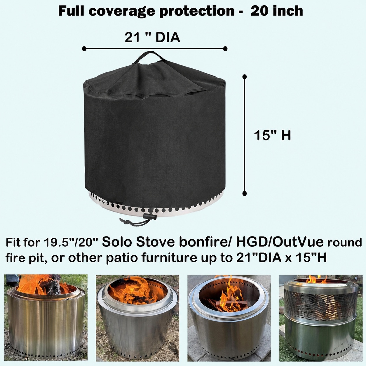 Lukvuzo LLU0628L086 Fire-Pit-Covers - View #2
