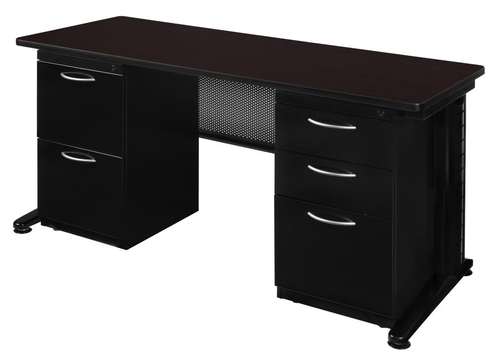 Regency MDP6624MW Fusion 24-in Brown Modern/Contemporary Computer Desk