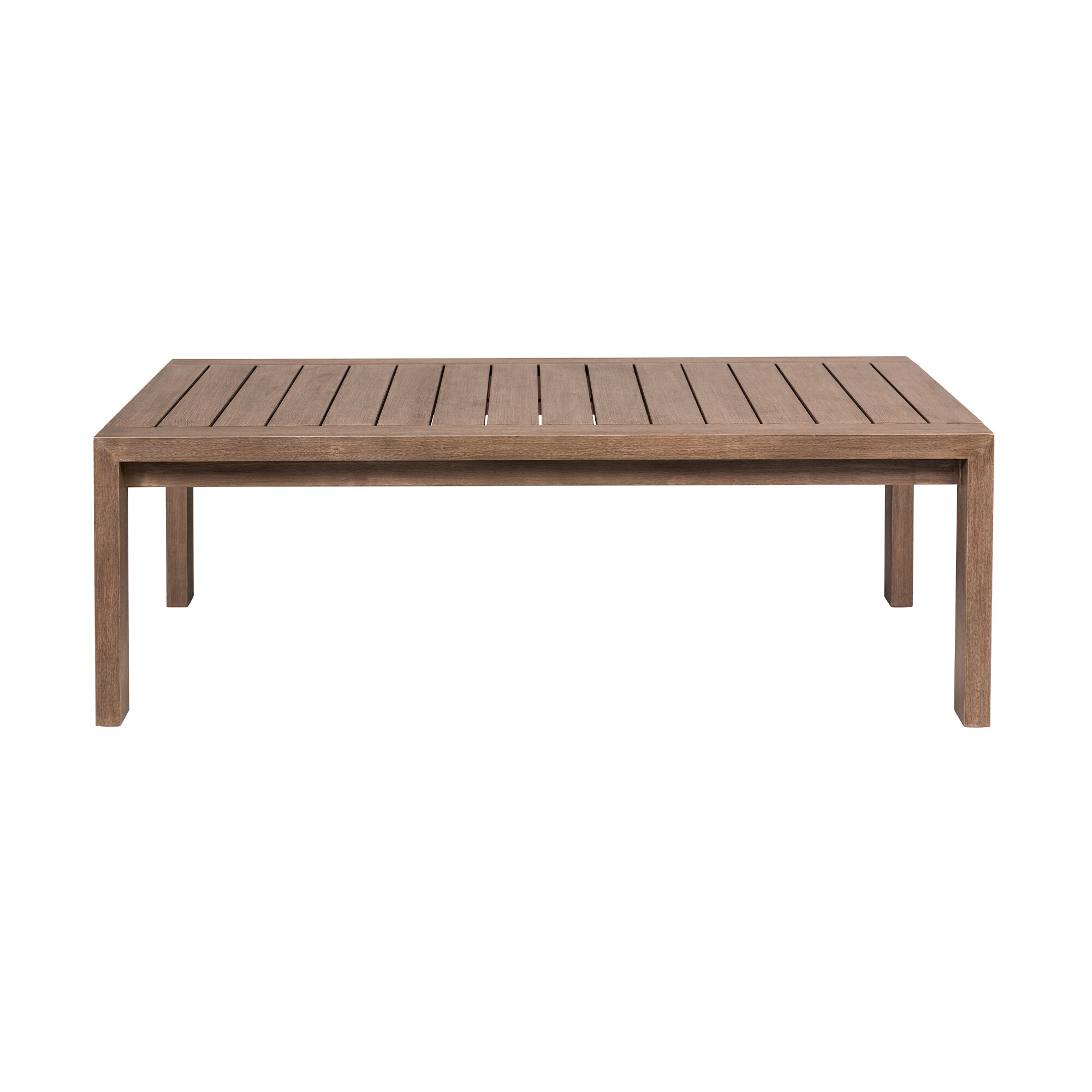 Armen Living LCRECOEUC Relic Rectangle Outdoor Coffee Table 28-in W x 52-in L
