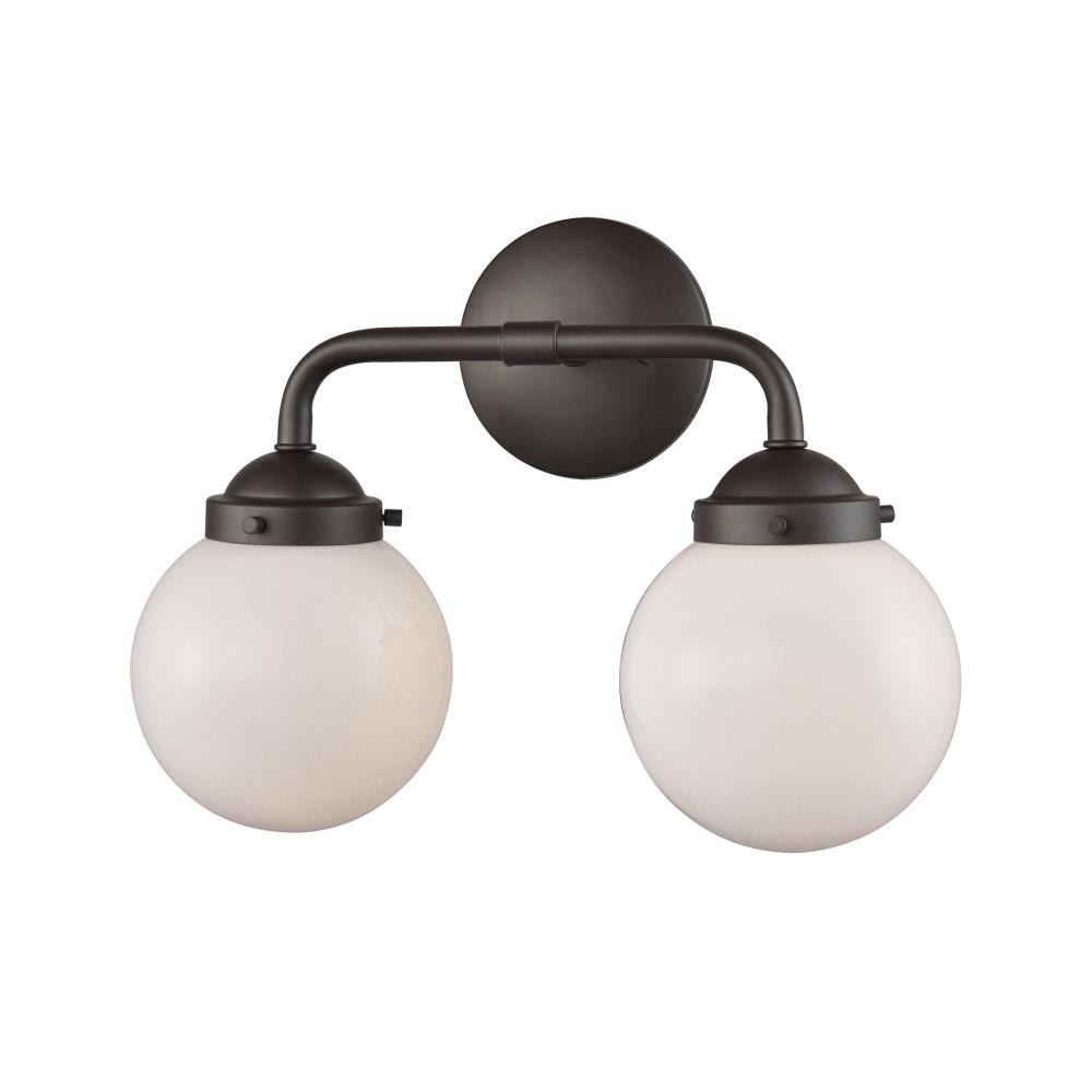 Thomas Lighting CN120211 Beckett 15-in 2 -Light Oil-rubbed Brown Transitional Vanity light