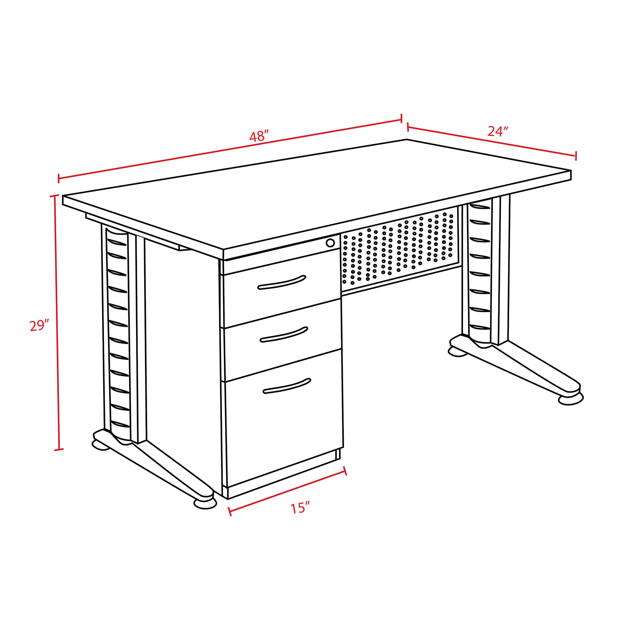 Regency MSP4824PL desks - View #8