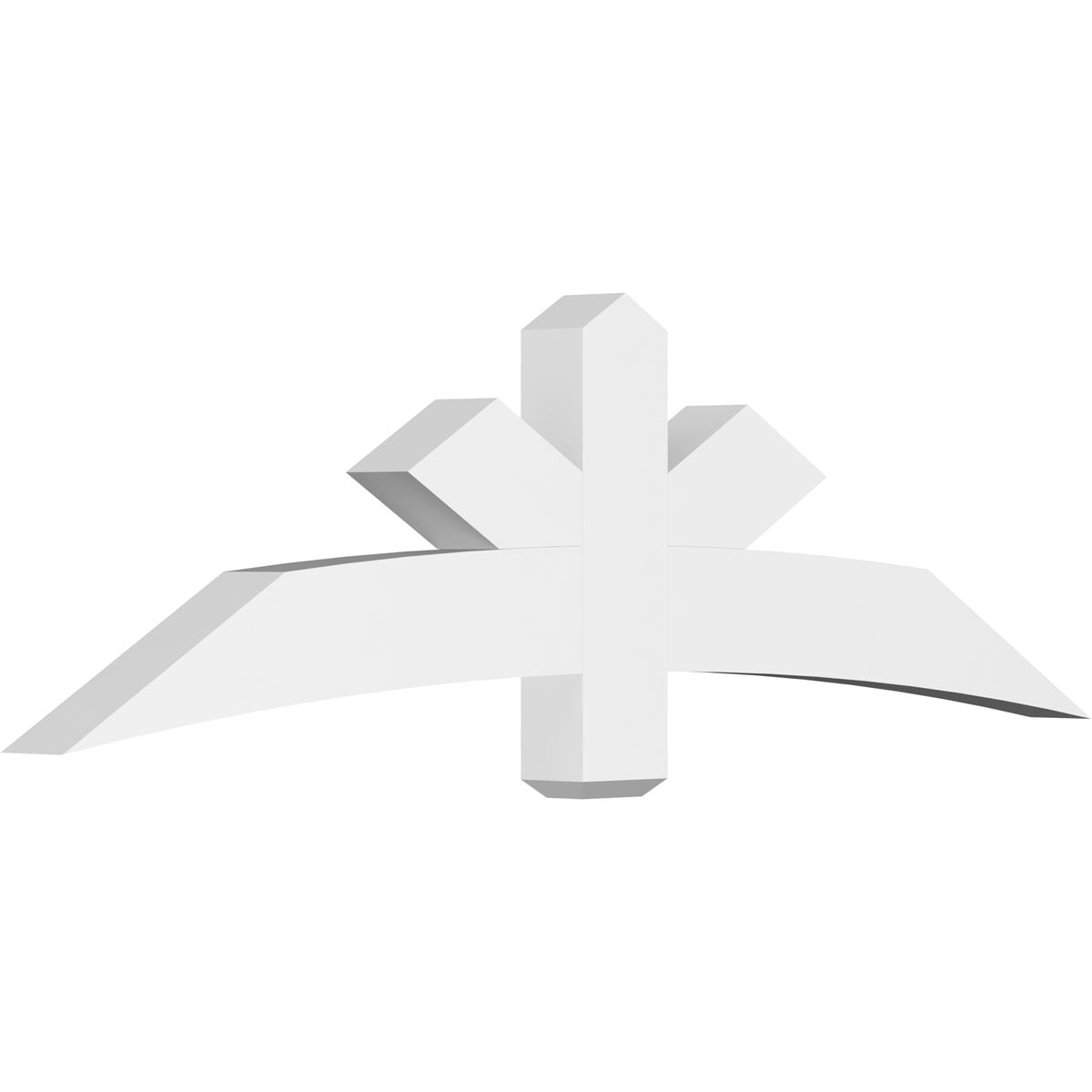 Ekena Millwork GBP072X21X0406ALB00 Alberta White PVC Gable bracket