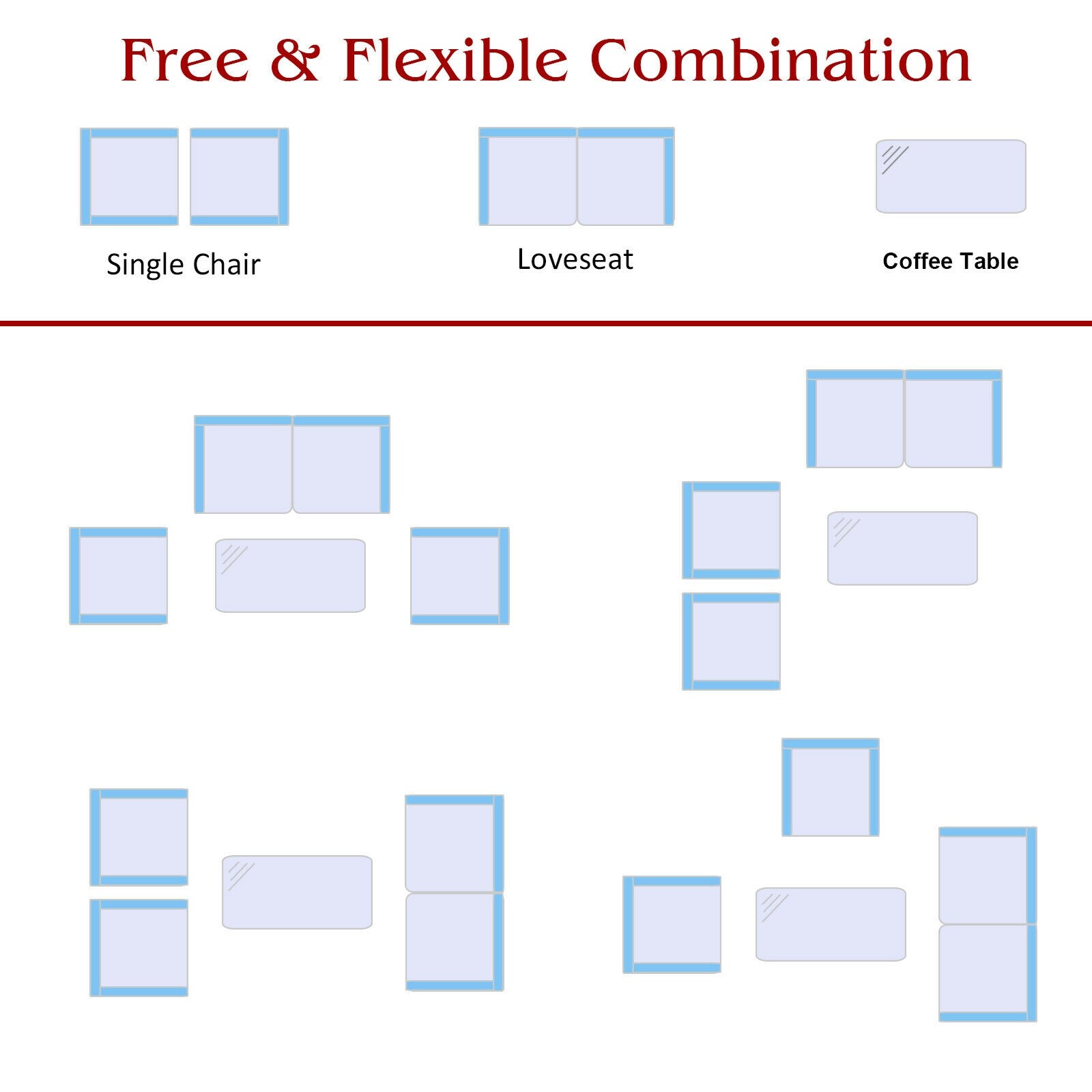 Forclover HBV-841CRE Patio-Conversation-Sets - View #6