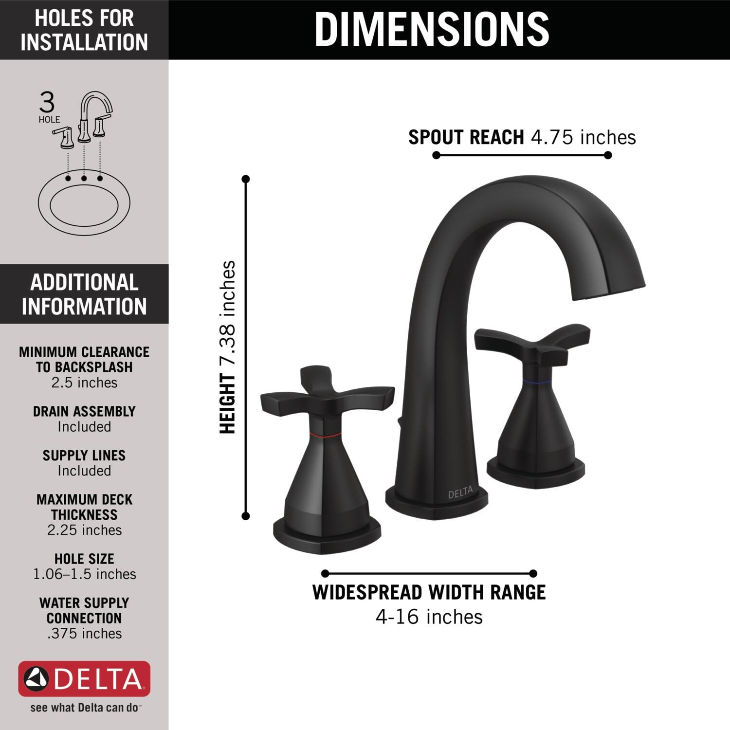 Delta 357756-BLMPU-DST Lavatory-Faucets - View #3