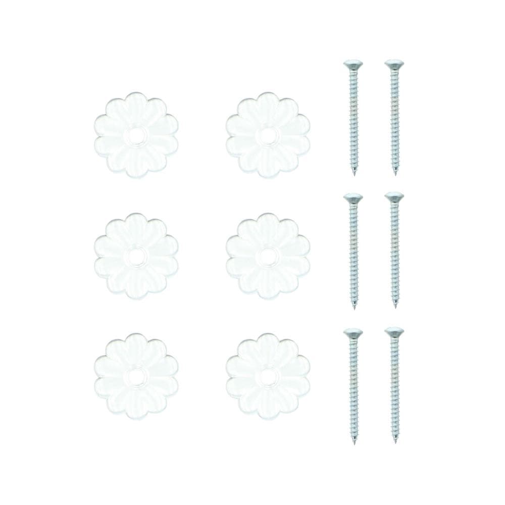 10 x CLEAR ROUND Rosettes 