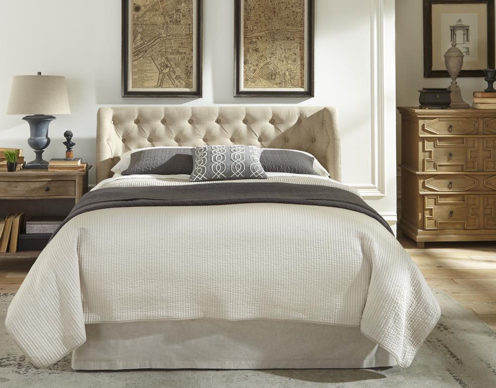 Modus Furniture Geneva Toast King Linen Upholstered Headboard in the  Headboards department at 
