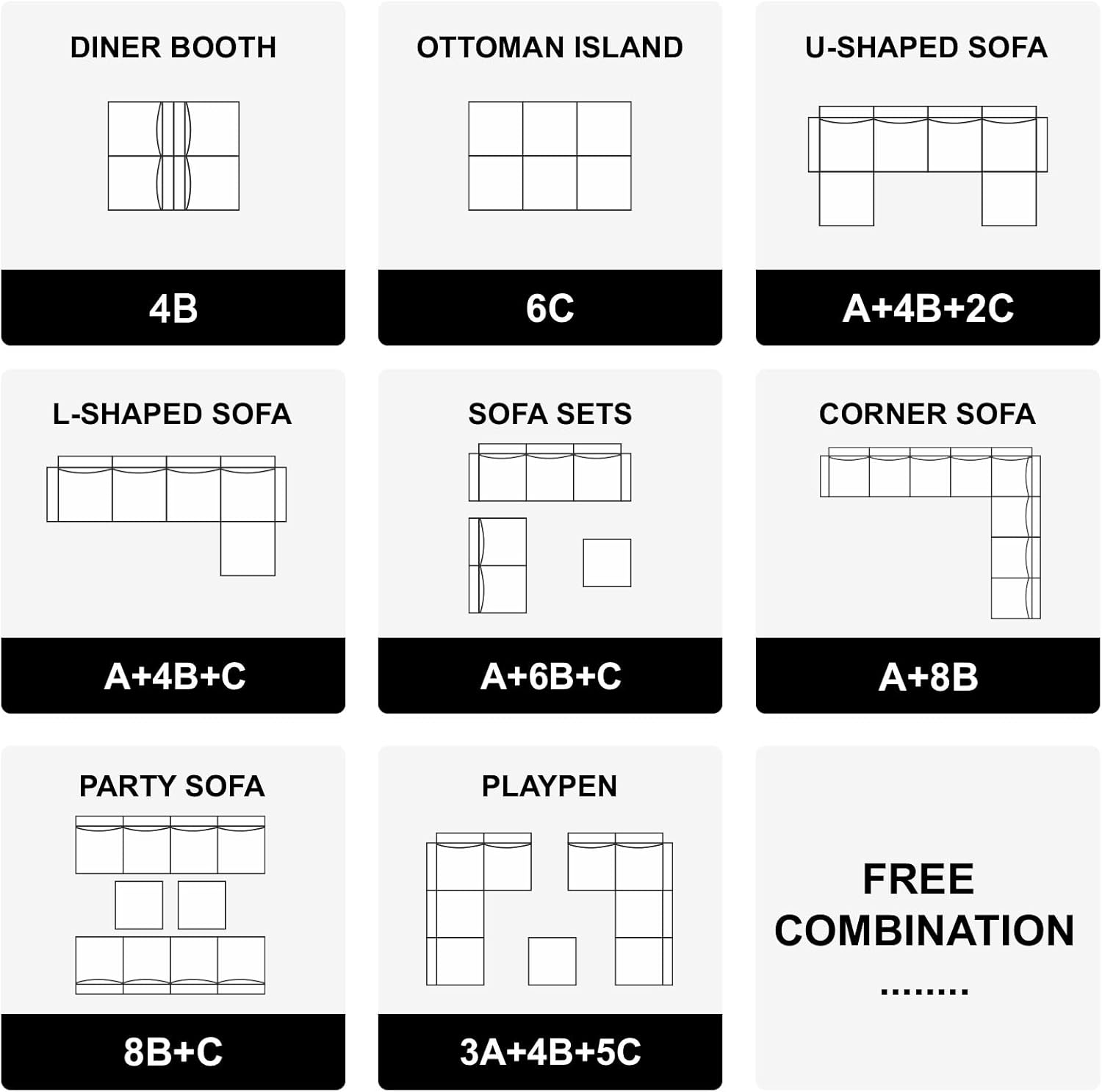 Belffin BF196-A2B2C-BLUE futons - View #6