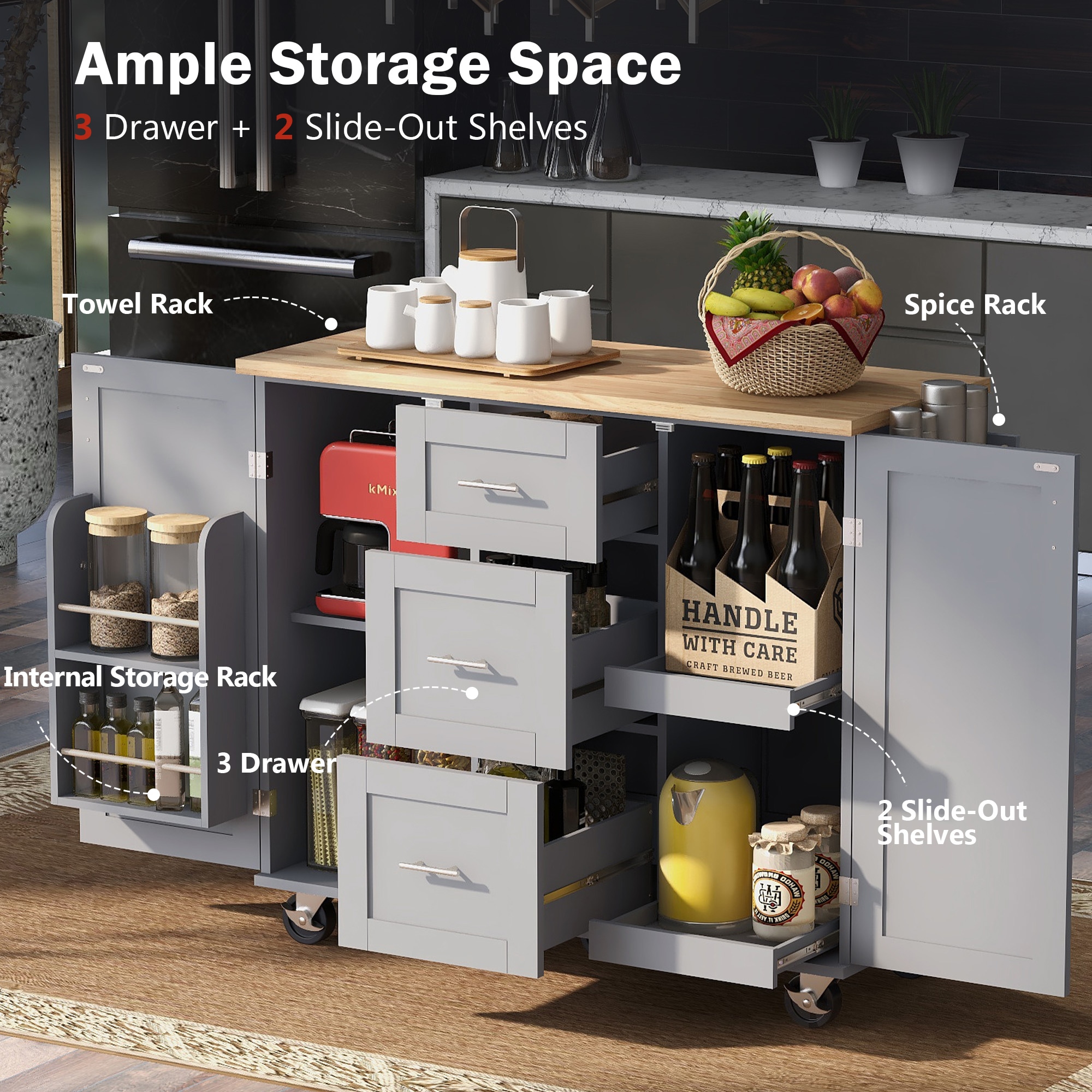 ModernLuxe L-WF316599AAG Kitchen-Furniture - View #2