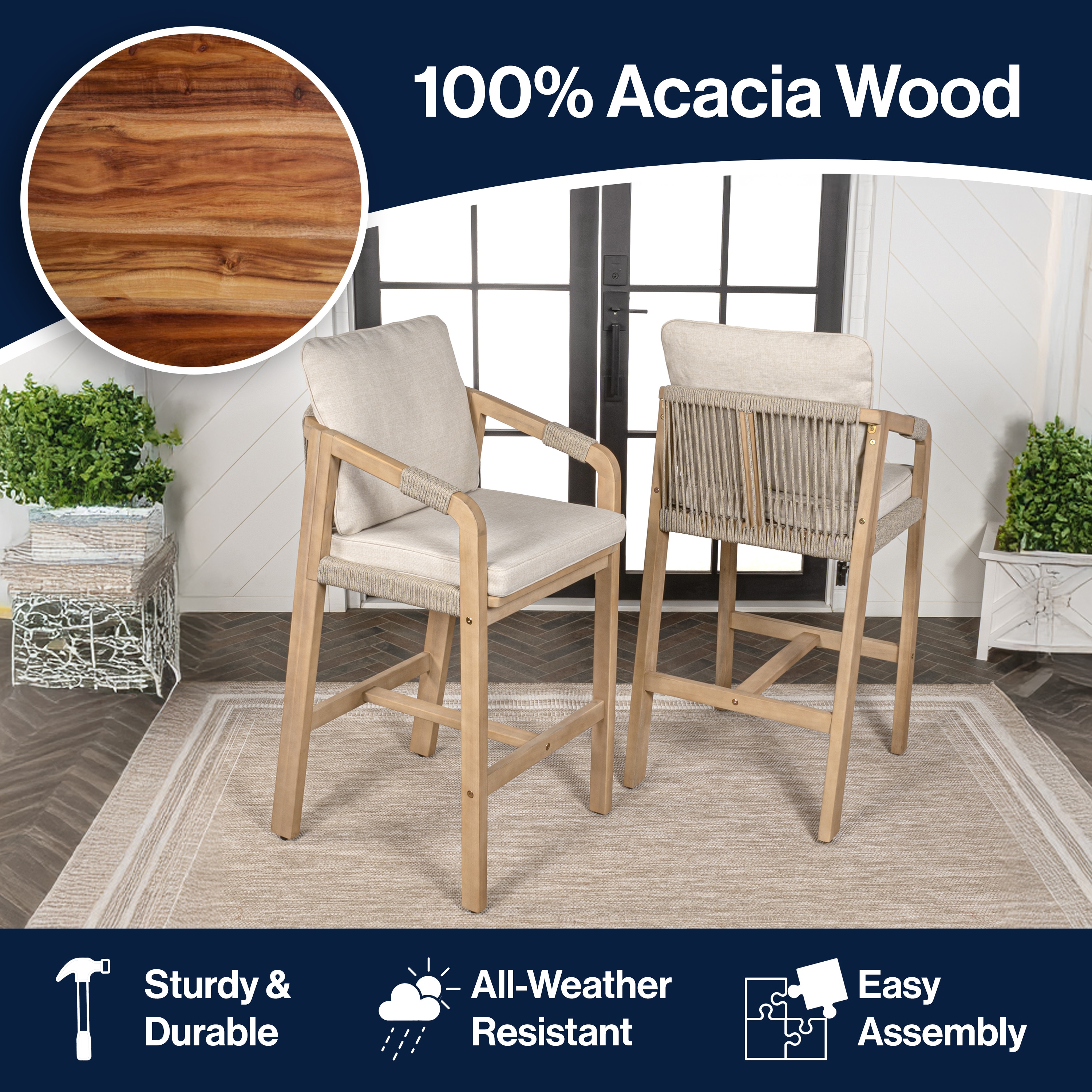 JONATHAN  Y BSL1200A-SET2 Patio-Chairs - View #5