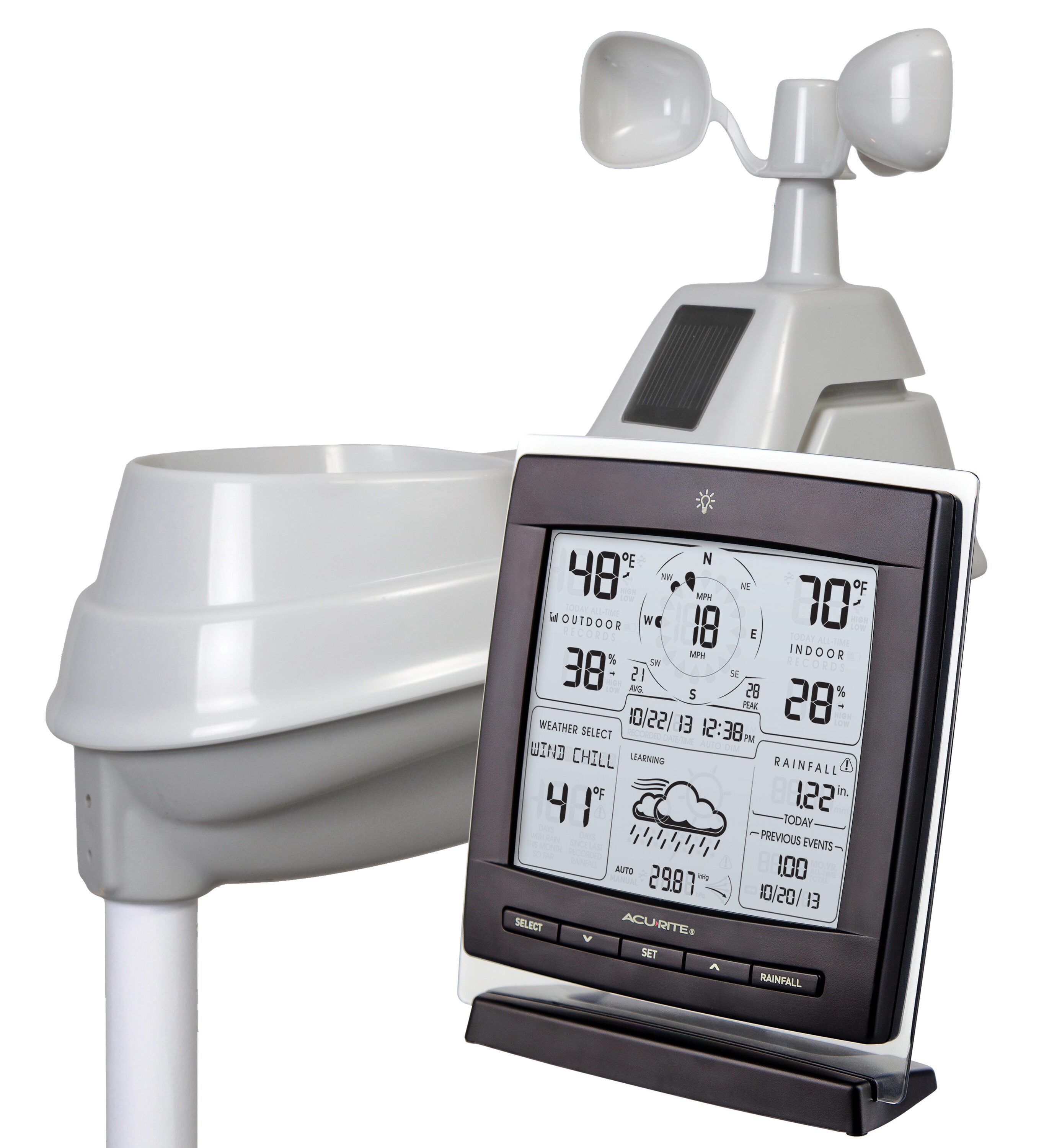 AcuRite Iris® (5-in-1) Weather Station with Color Display for