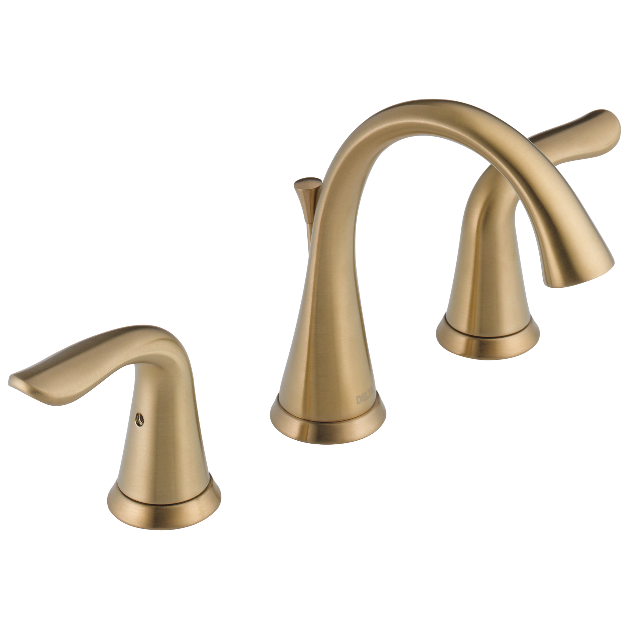 Delta Lahara Champagne Bronze Widespread 2-handle WaterSense Bathroom Sink  Faucet with Drain (5.875-in)
