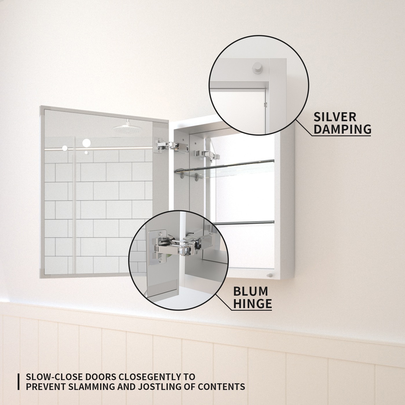TaiMei MMC1620-SA Bathroom-Medicine-Cabinets - View #7