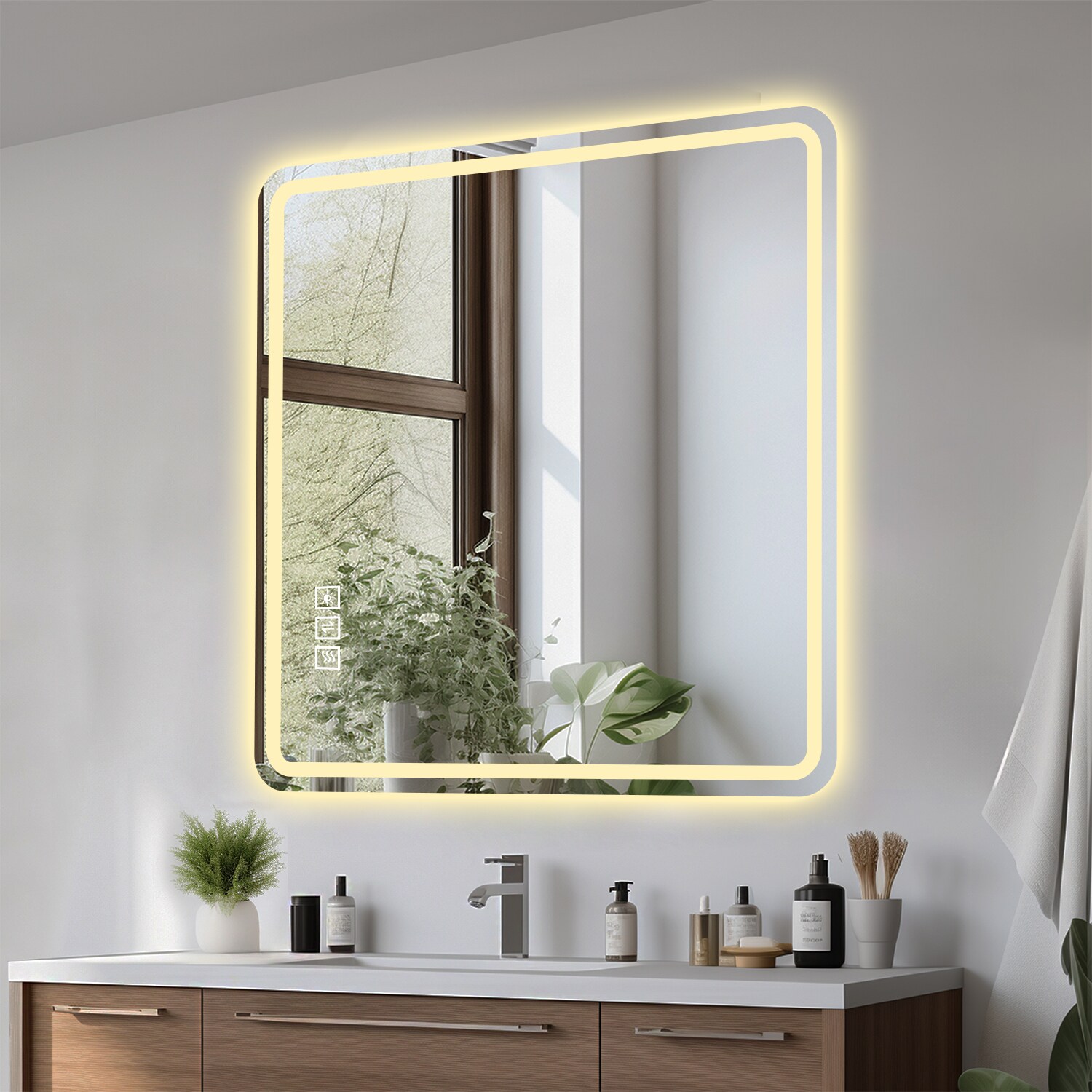 WELLFOR M1FM4032WT Framed-Bath-Mirrors - View #3