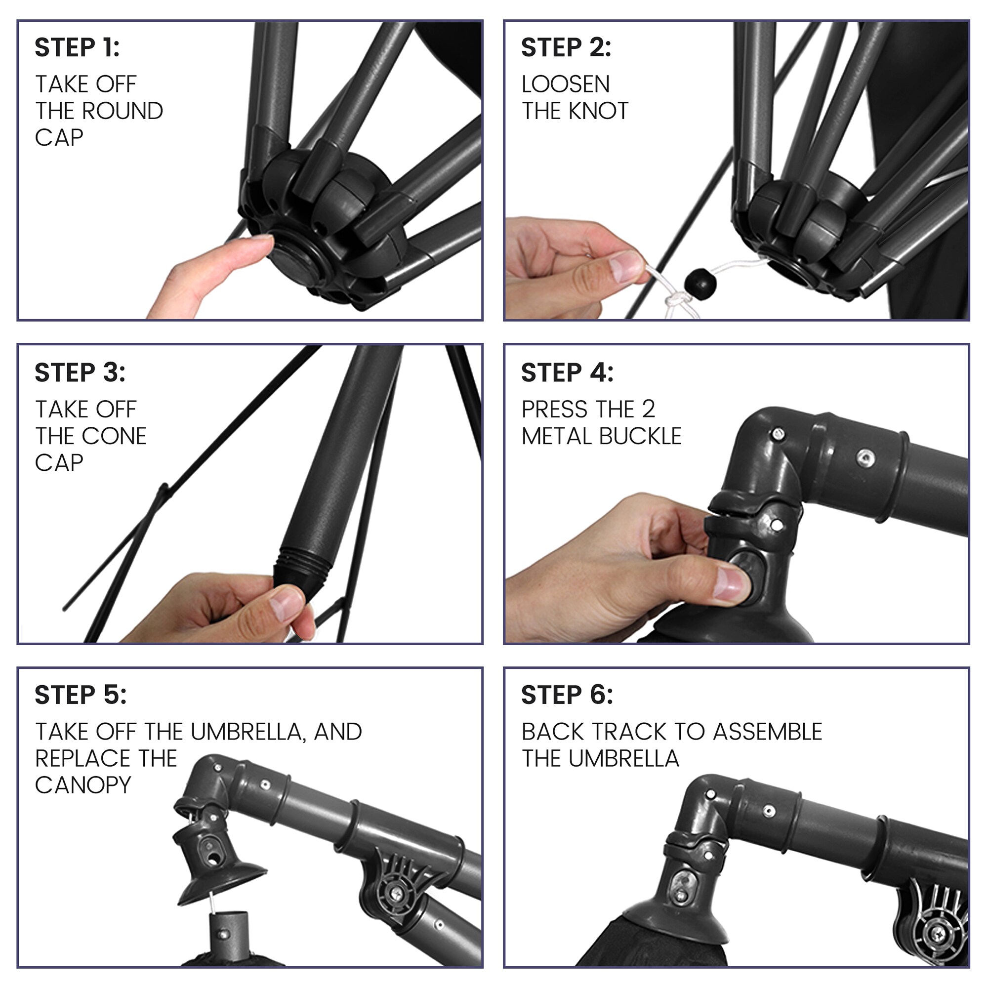 Crestlive Products CL-UC001BLK Patio-Umbrella-Accessories - View #6