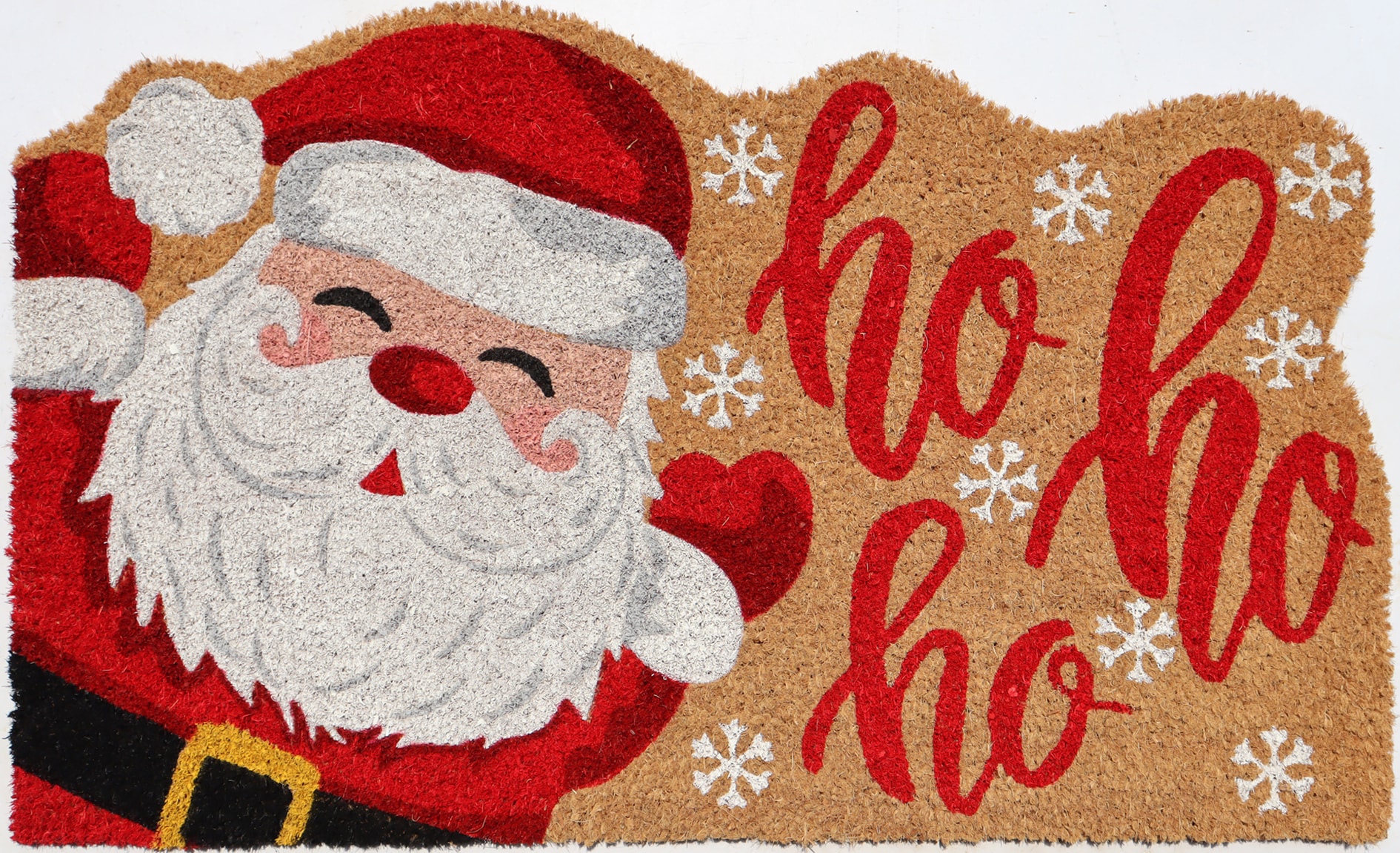 Imports Decor Winter 1-1/2-ft x 2-1/2-ft Blue Rectangular Outdoor Door Mat
