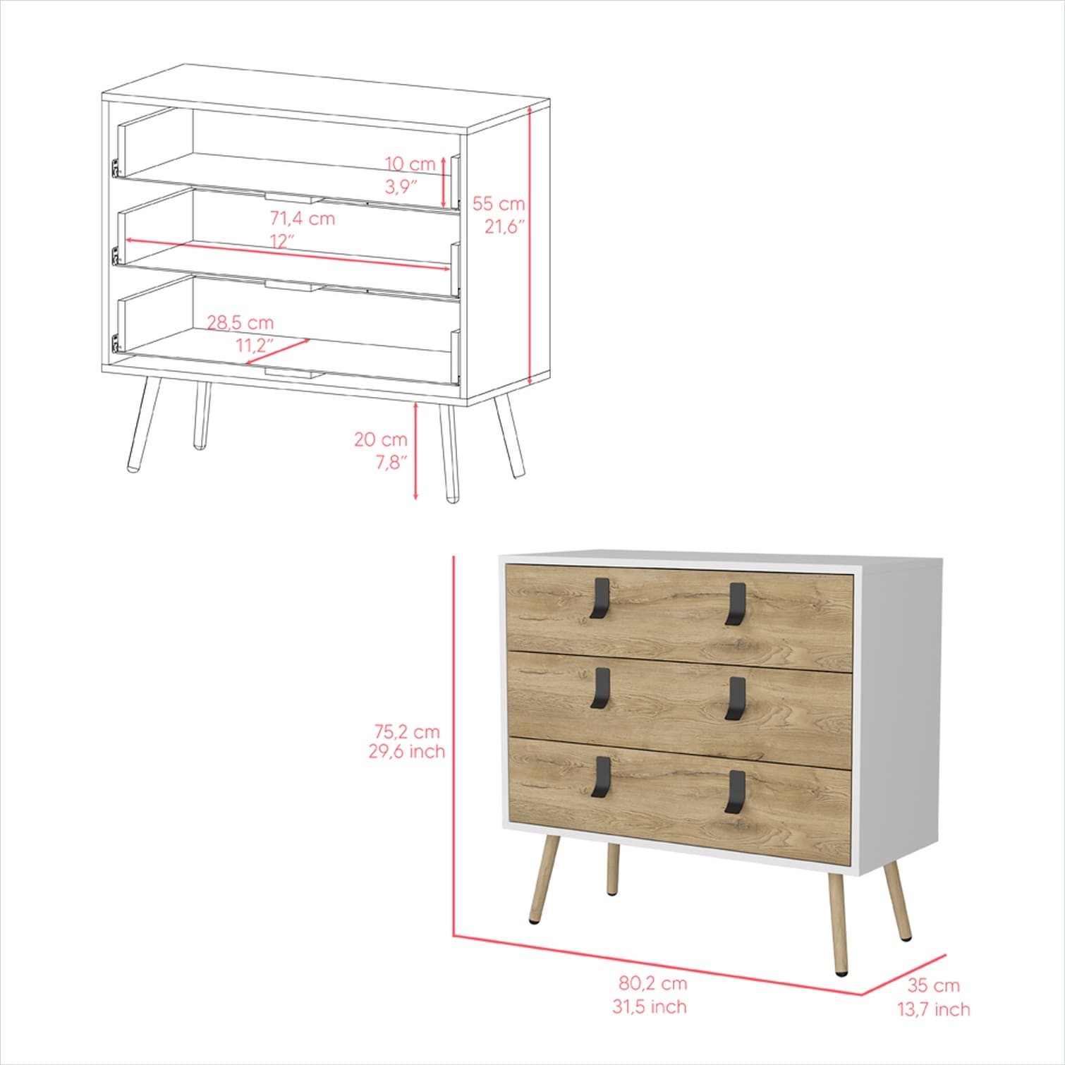 SUNCREAT D3IHWAQ8FZPS dressers - View #5