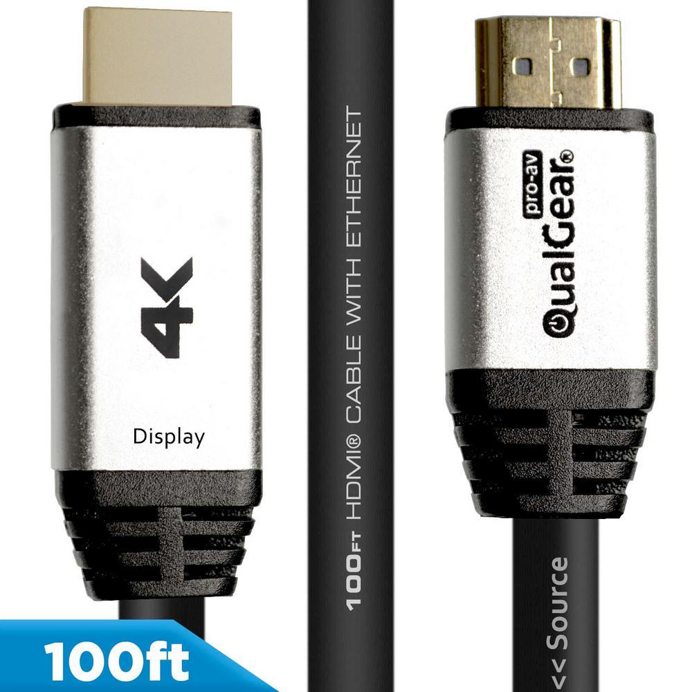 QualGear High Speed Long HDMI 2.0 Cable with Ethernet, 40 ft. QG
