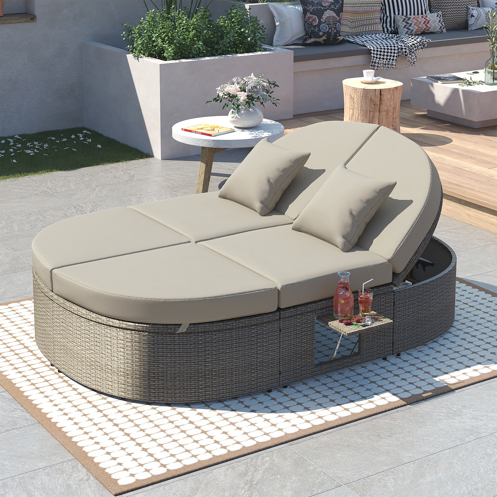 Nestfair AUTO0015E Patio-Sofas-Daybeds - View #2