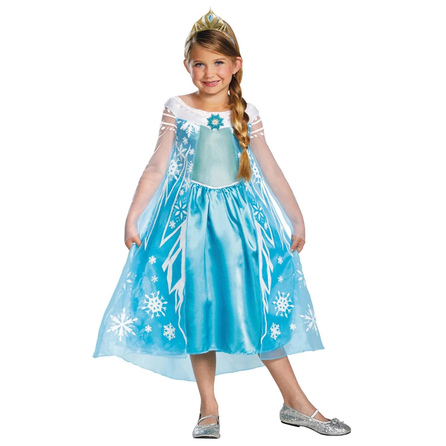 elsa frozen dress disney Elsa Snow Queen Dress: Sequin Bodice, Snowflake Cape