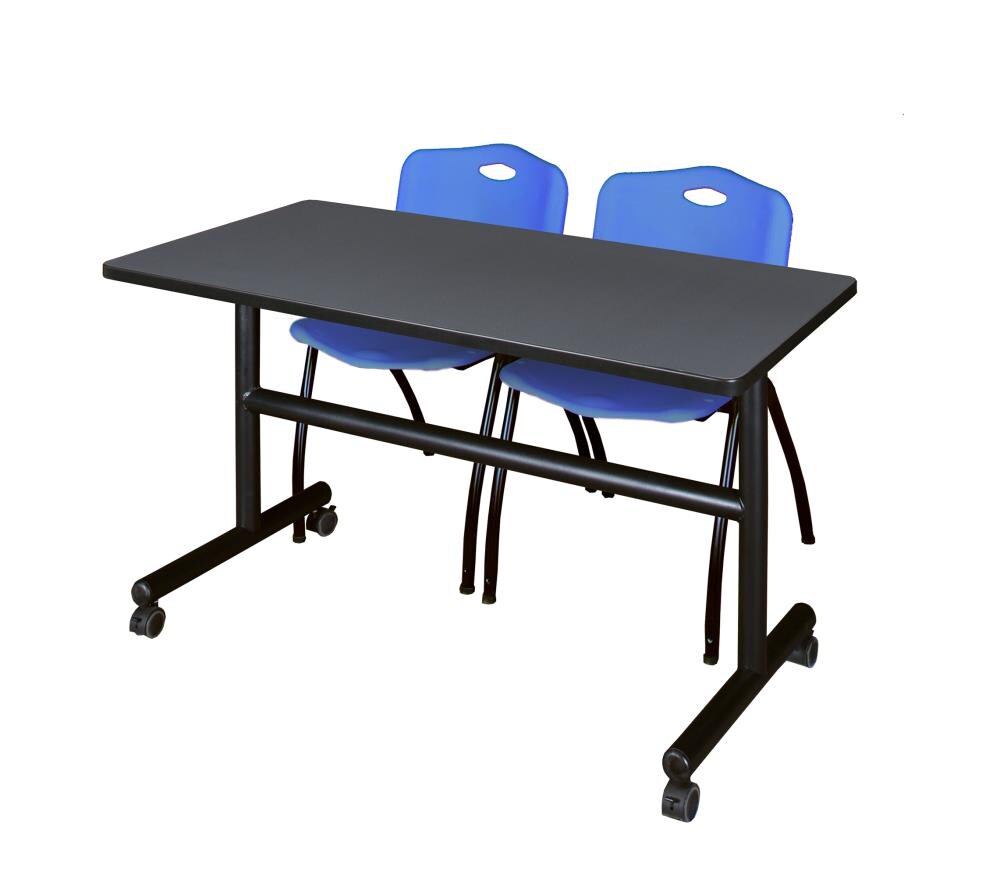 Regency MKFT4830GY47BE Training Gray 4-Person Training Table (48-in W x 29-in H)