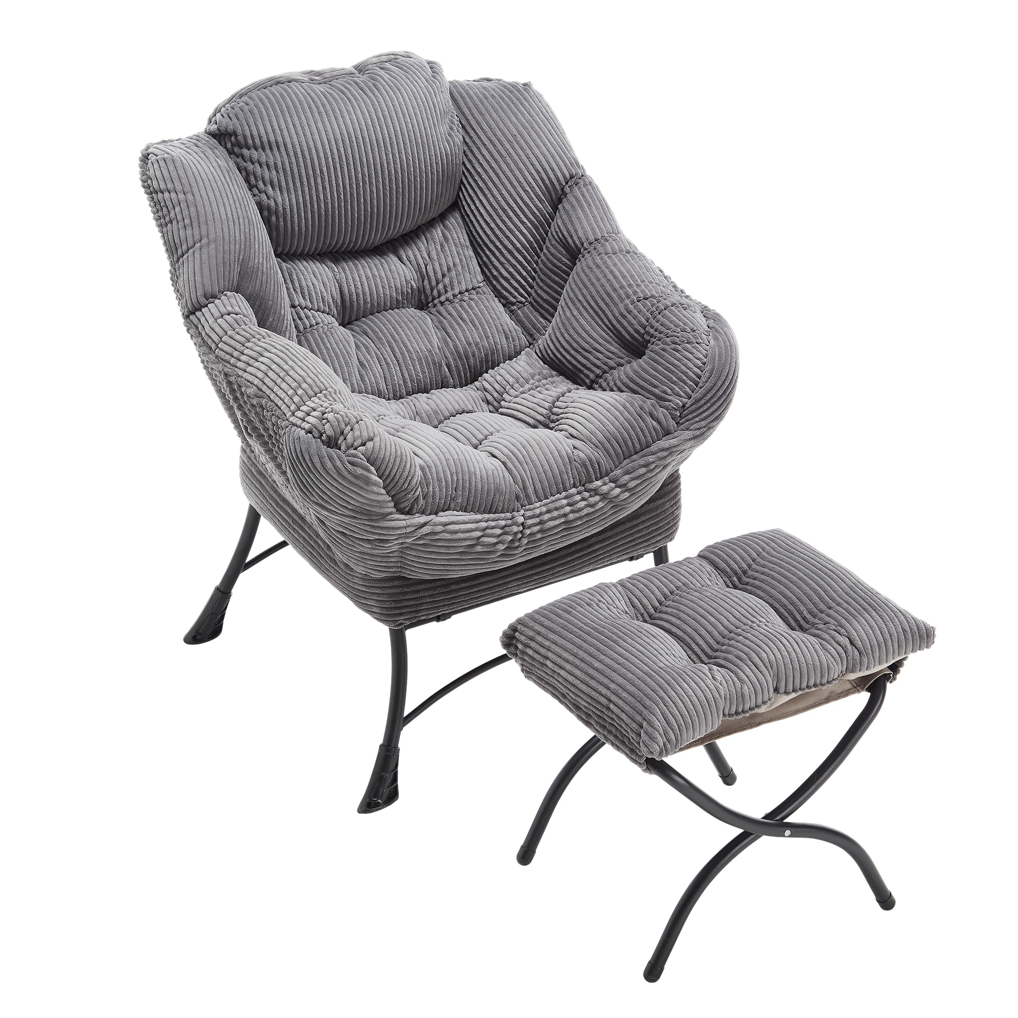 SINOFURN SYA370143GY Casual Gray Accent Chair