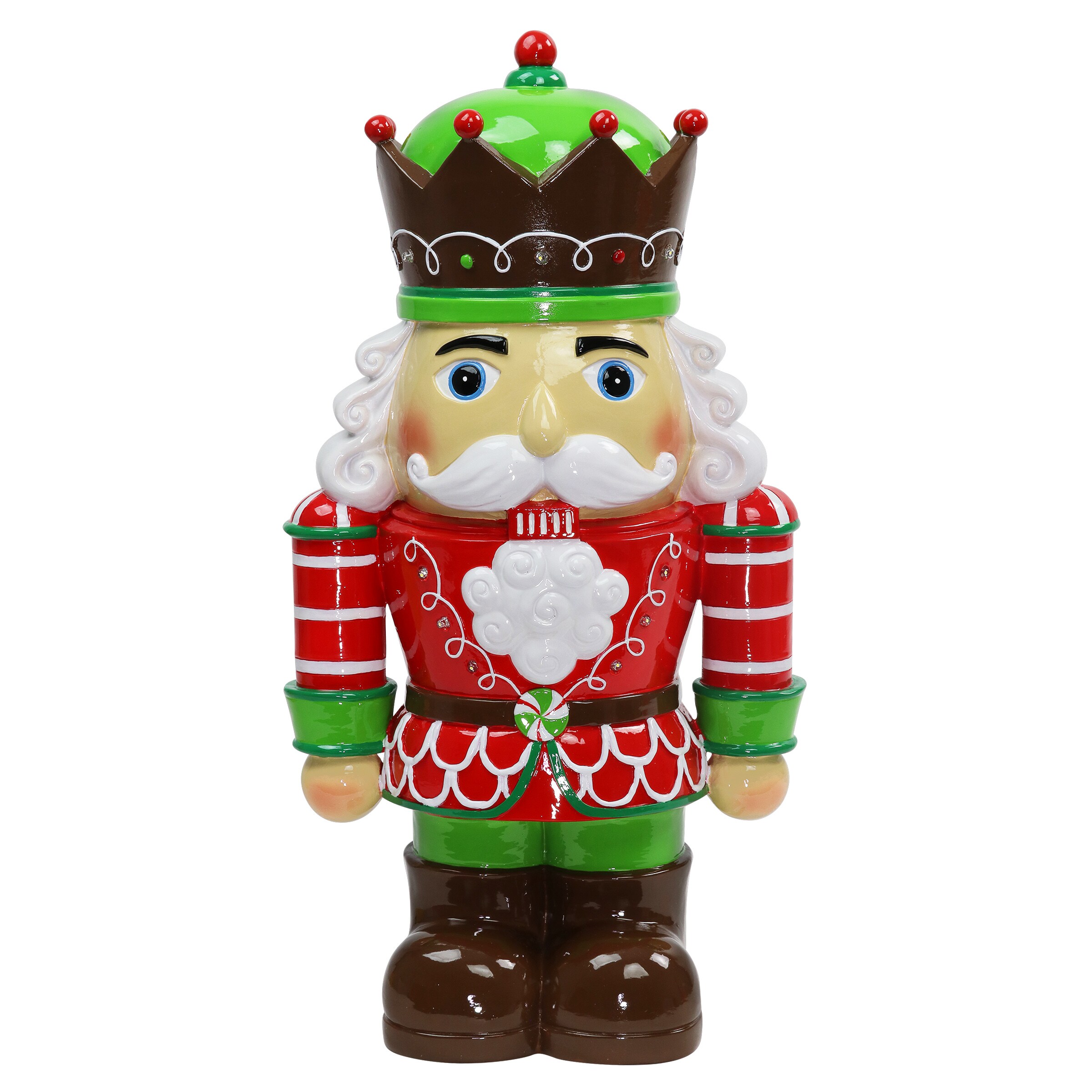 Exhart 19285-RS 18.9-in Lighted Decoration Nutcracker Battery-operated Christmas Decor