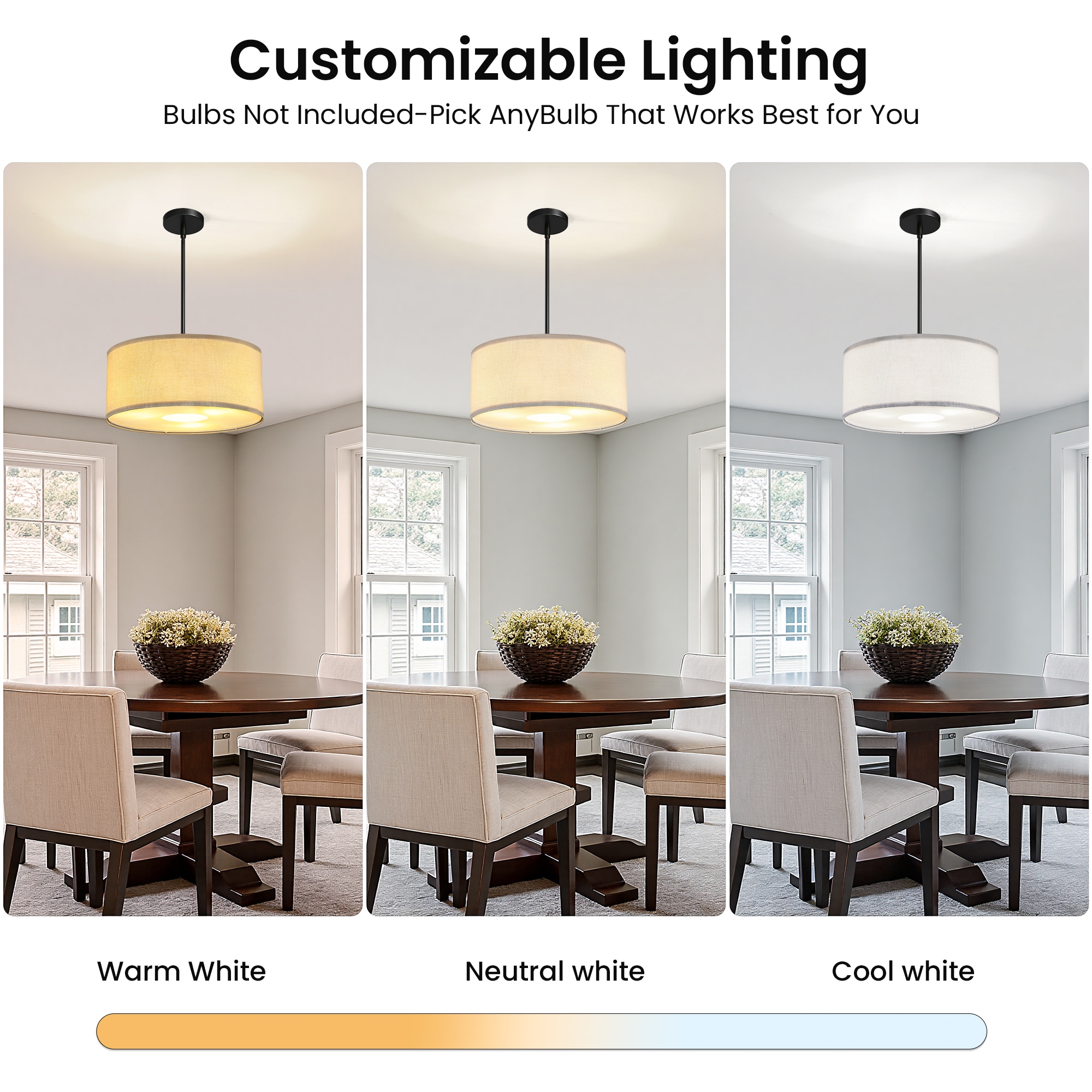 KAISITE 8236PL-03BK-US Pendant-Lights - View #3