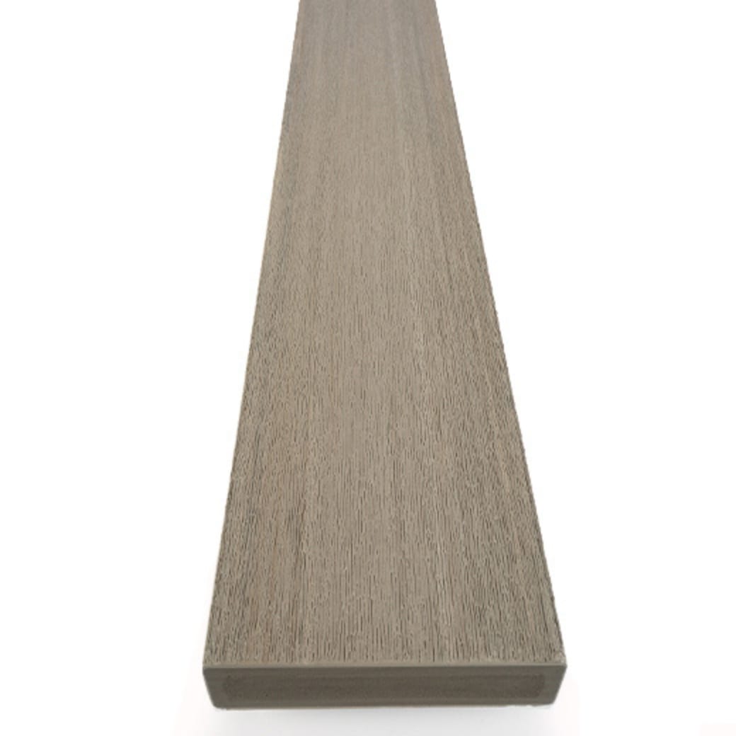 TimberTech Vintage Narrow Width 1-in x 4-in x 20-ft Coastline Square/Scalloped PVC Deck Board