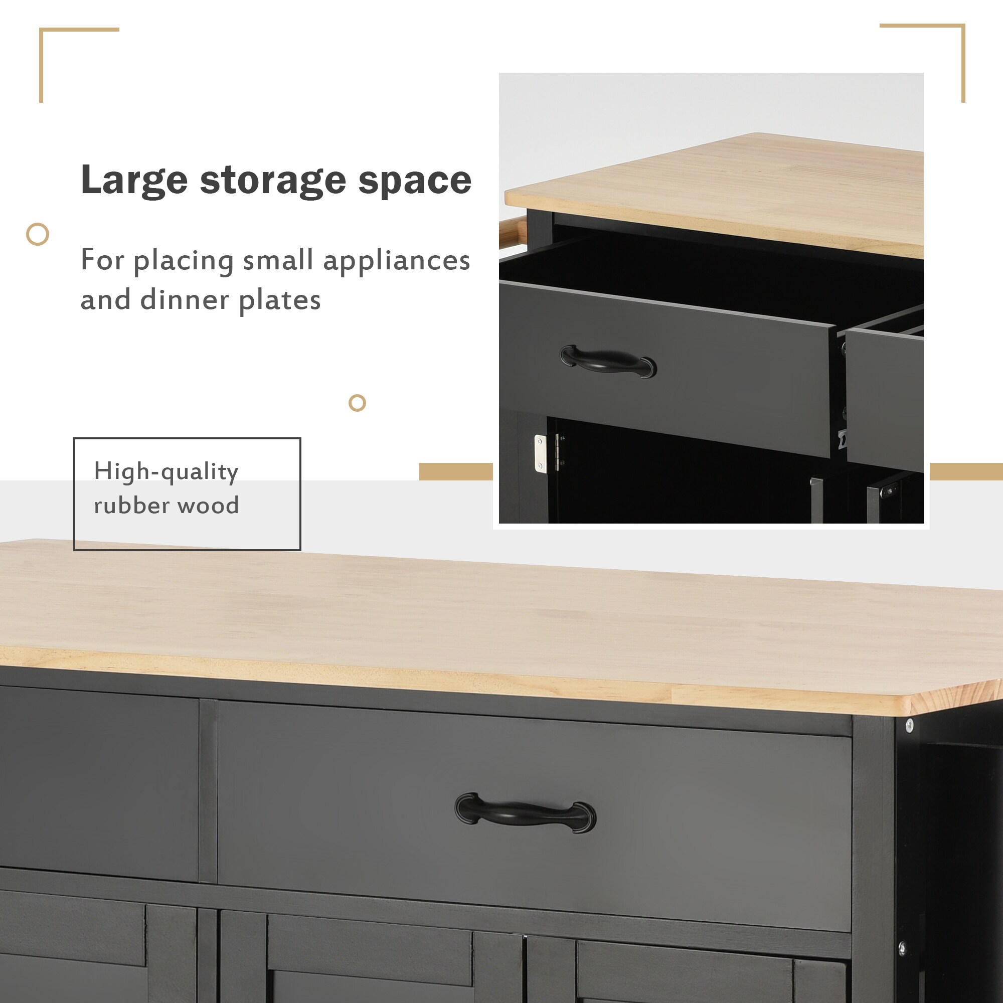 SINOFURN SYB260026BK Kitchen-Furniture - View #4