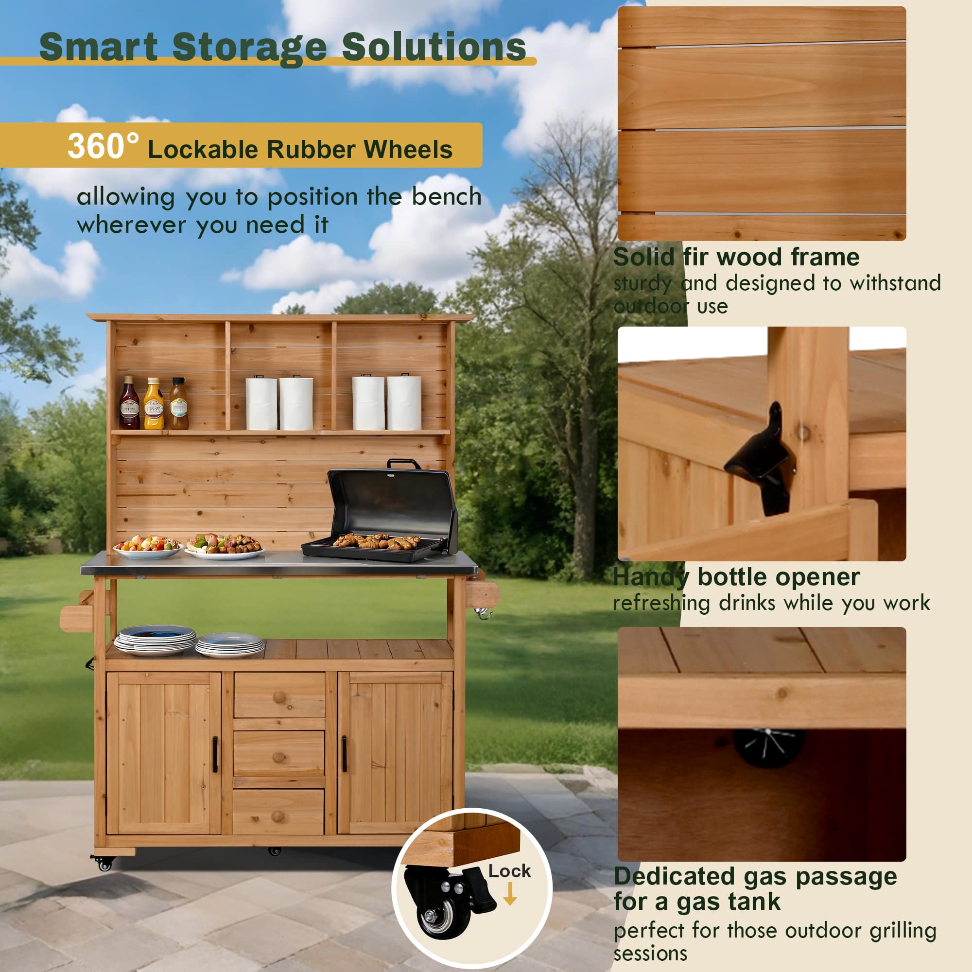 Vynxaria LESX3853DJGTHWP001 Potting-Benches - View #8