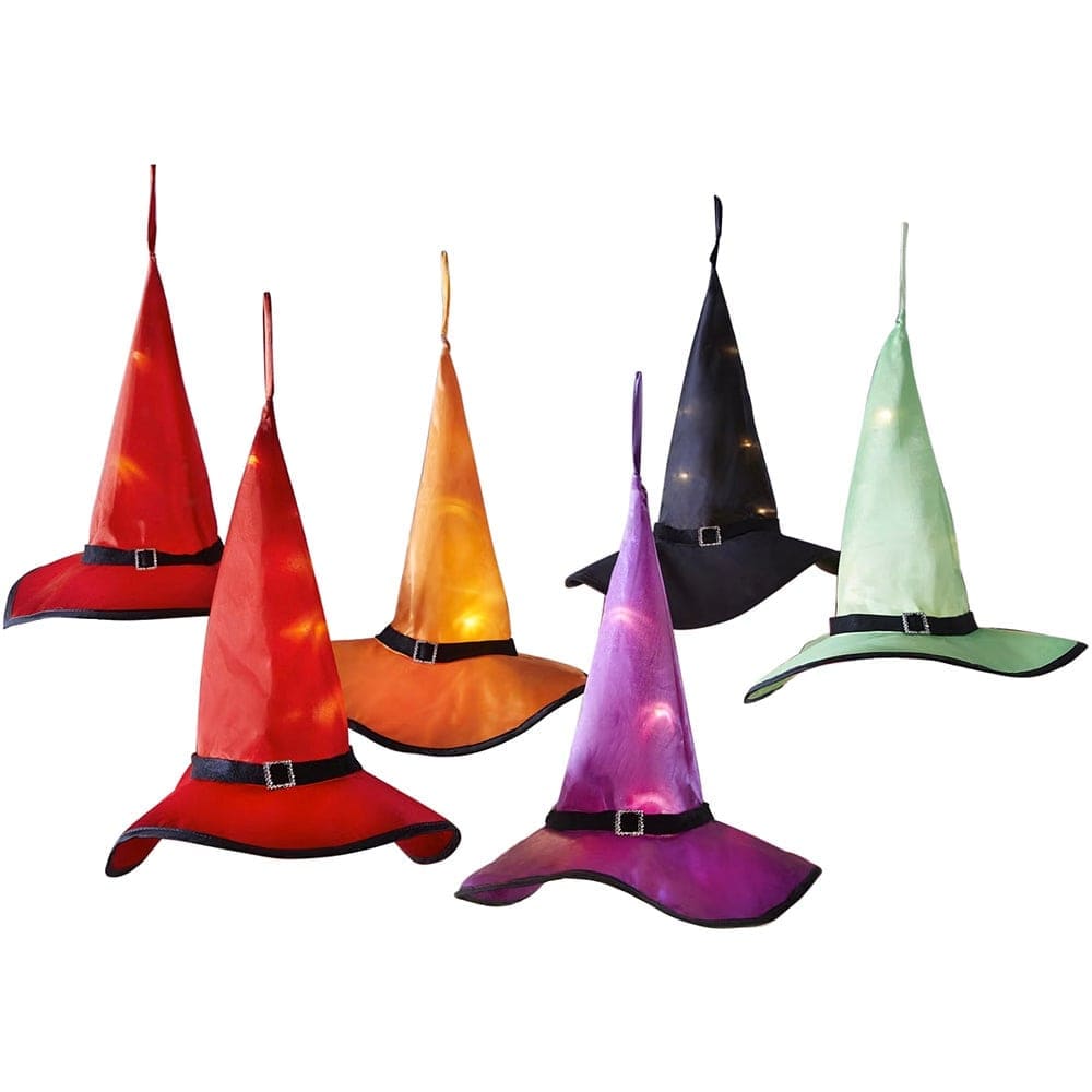 BrylaneHome 198752995078 Set of 6 Witch’s Hat String Lights
