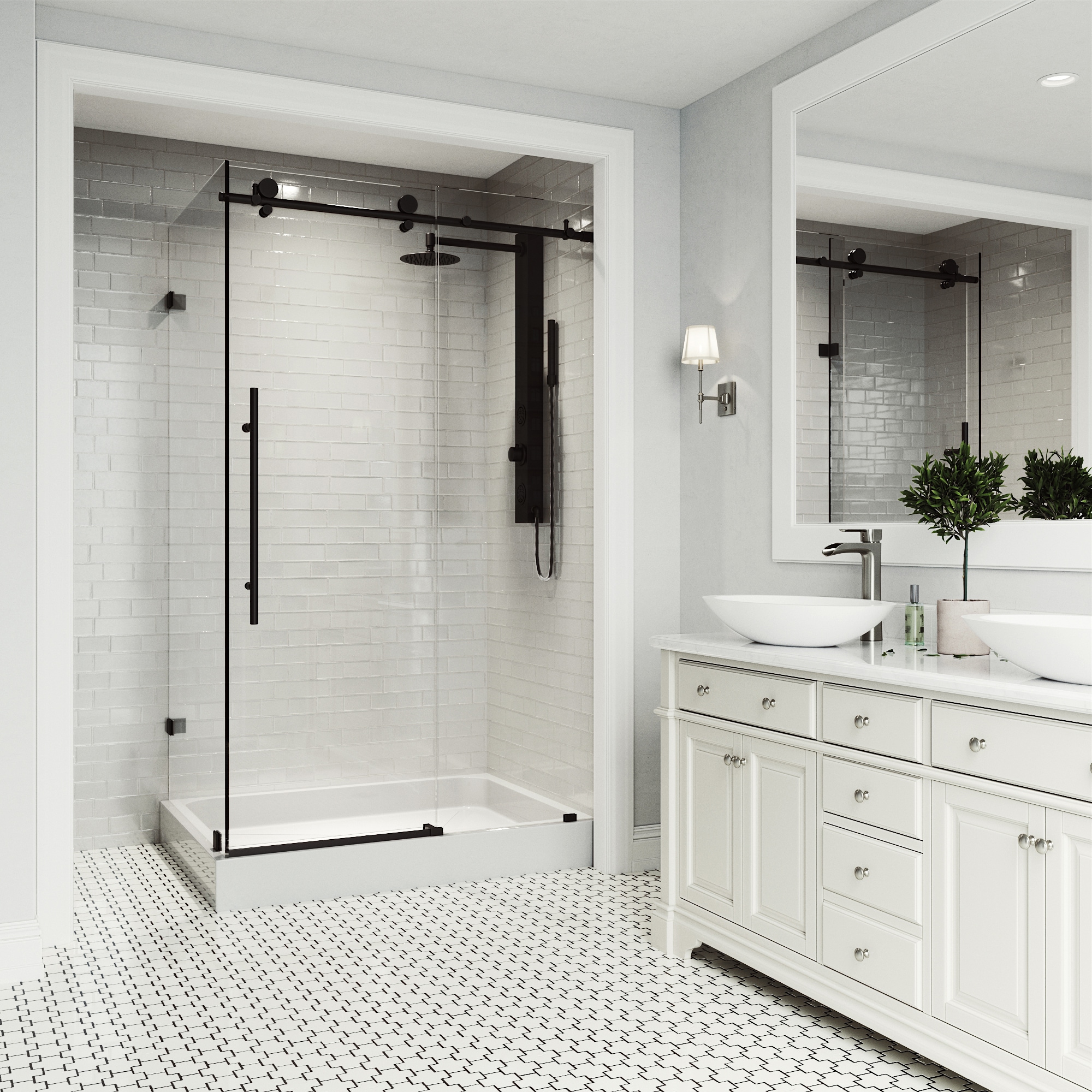 VIGO VG6053MBCL48WR Alcove-Shower-Kit - View #3