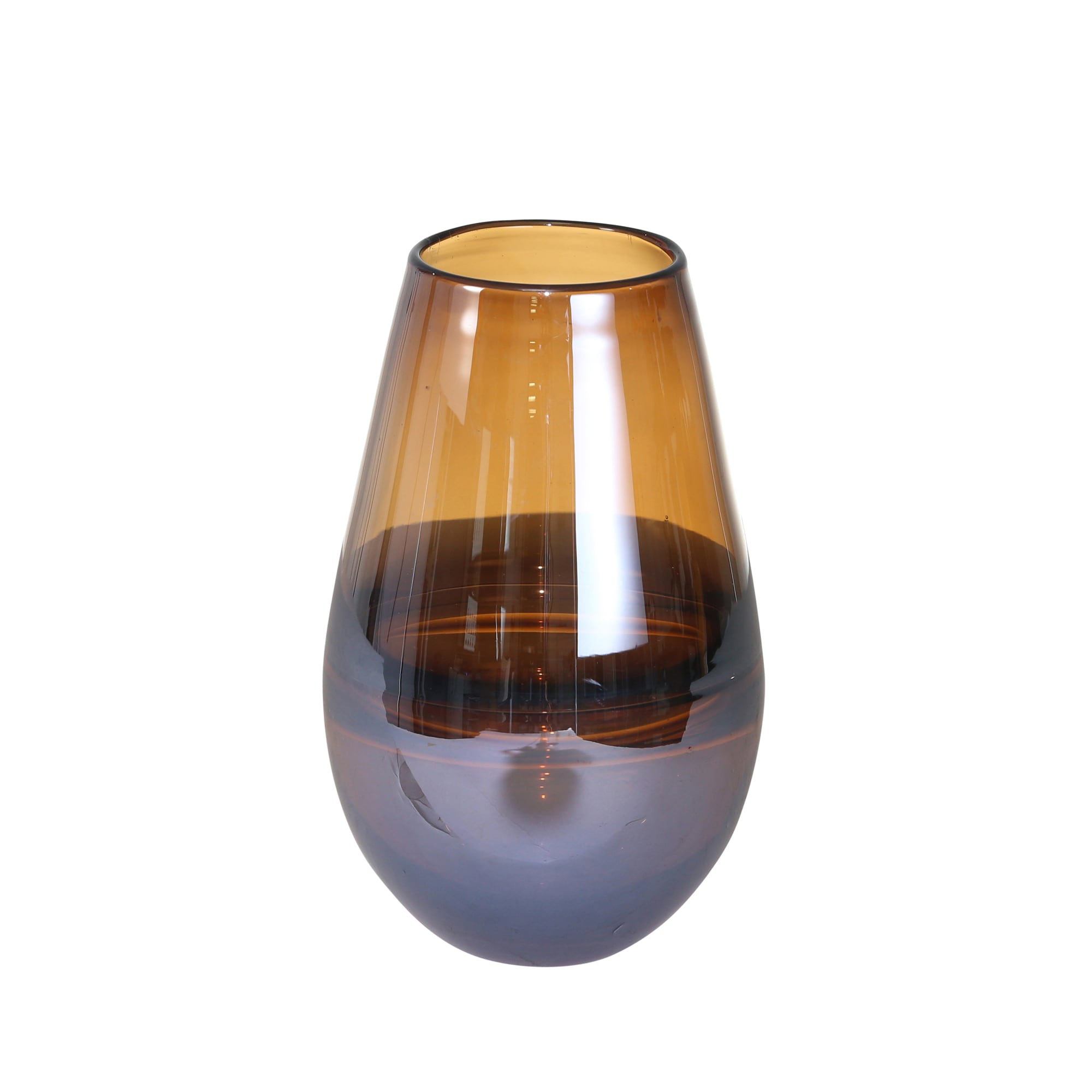 Sagebrook Home 14685-02 Brown Glass Modern Vase