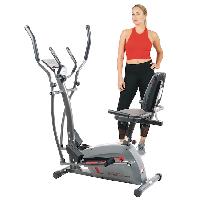 Body Flex Sports Trio-Trainer Magnetic Recumbent Cycle Exercise Bike in the Exercise  Bikes department at