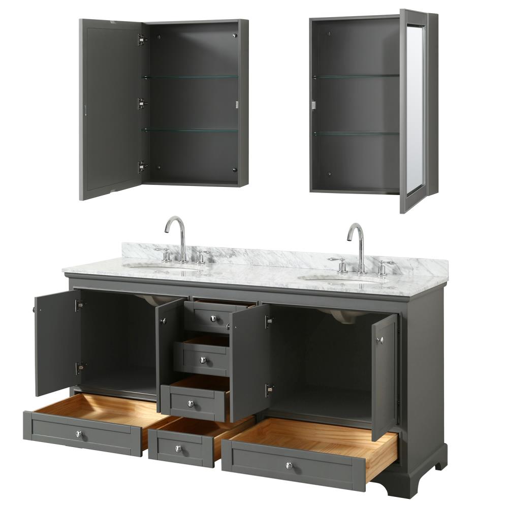 Wyndham Collection WCS202072DKGCMUNOMED Bath-Vanity-Combo - View #2