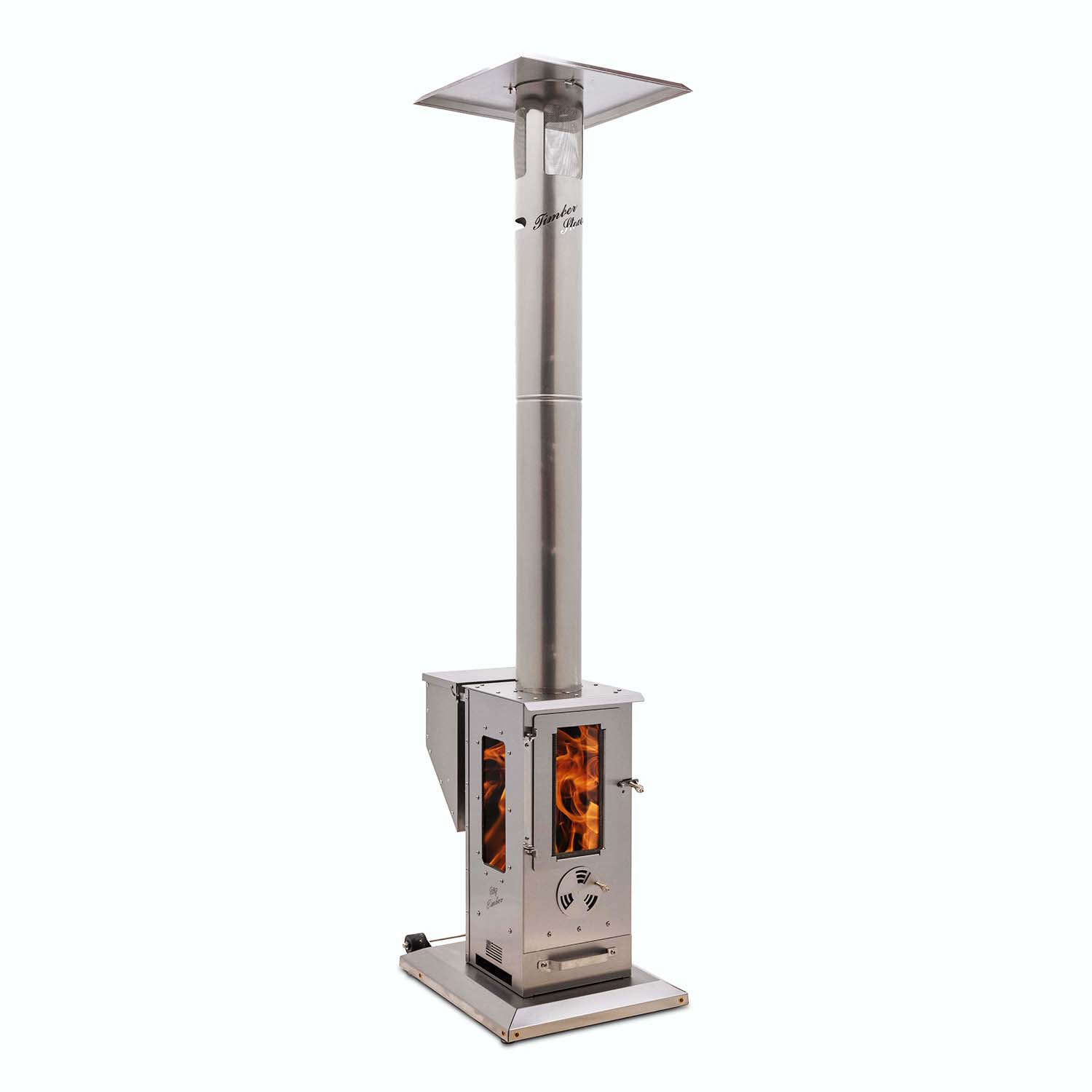 TIMBER STOVES WPPHA002 90000-BTU Stainless Steel Stainless Steel Floorstanding Patio Heater
