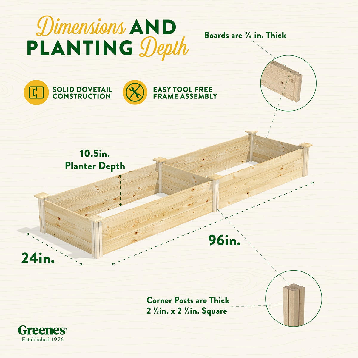 Greenes Fence RCP24966T Raised-Garden-Beds - View #7