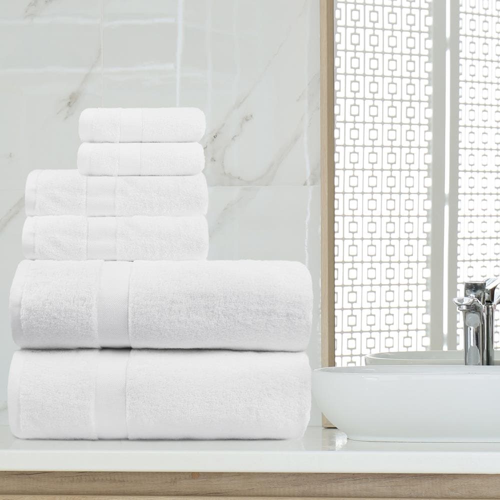 18 Pieces Bath Towels for Bathroom Set Fluffy 6 Bath Towels 27 x 55 Inch, 6  Hand Towels 16 x 28 Inch and 6 Washcloths 13 x 13 Inch, Quick Drying Highly  Absorbent Towels(Stylish Color)