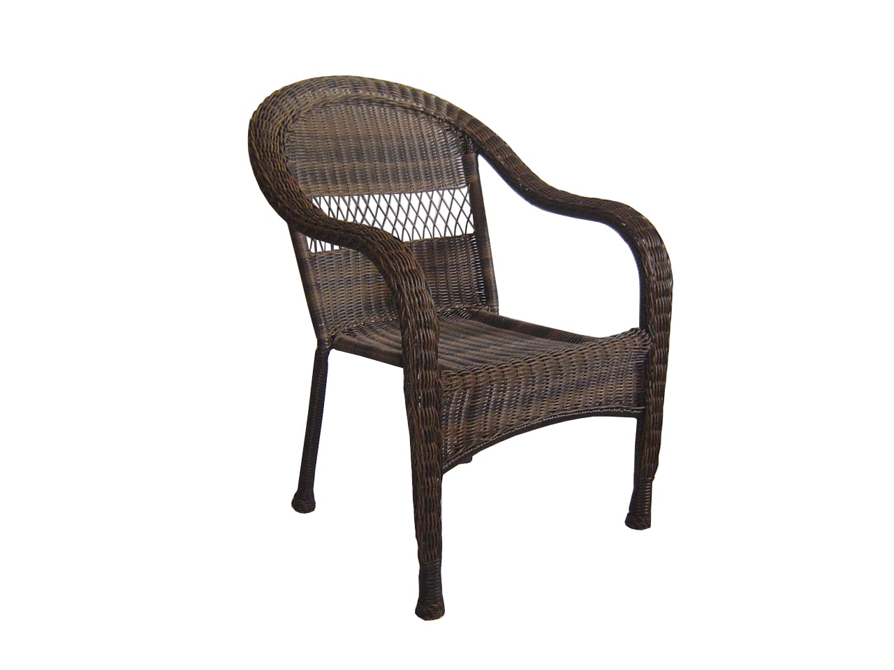 Patio Chairs Department At, Garden Treasures Stackable Steel Dining Chair With Mesh Seat
