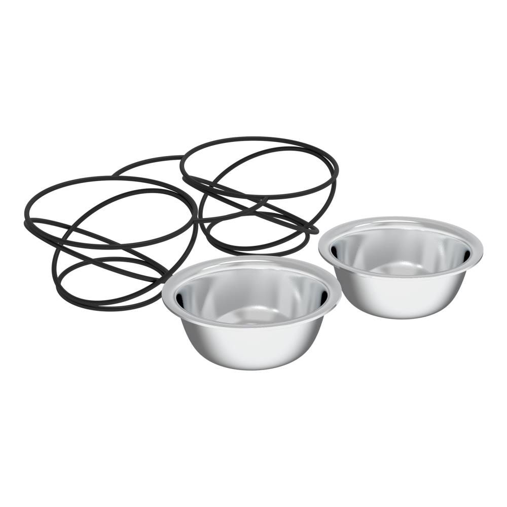 Little Giant 416-oz Stainless Steel Dog Water Bowl (2 Bowls) in the Food & Water  Bowls department at