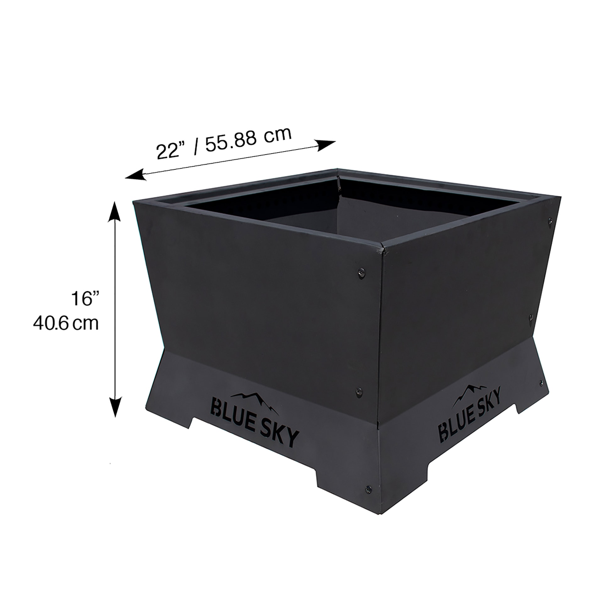 Blue Sky Outdoor Living SFP22SQ-B Outdoor-Woodburning-Firepits - View #17