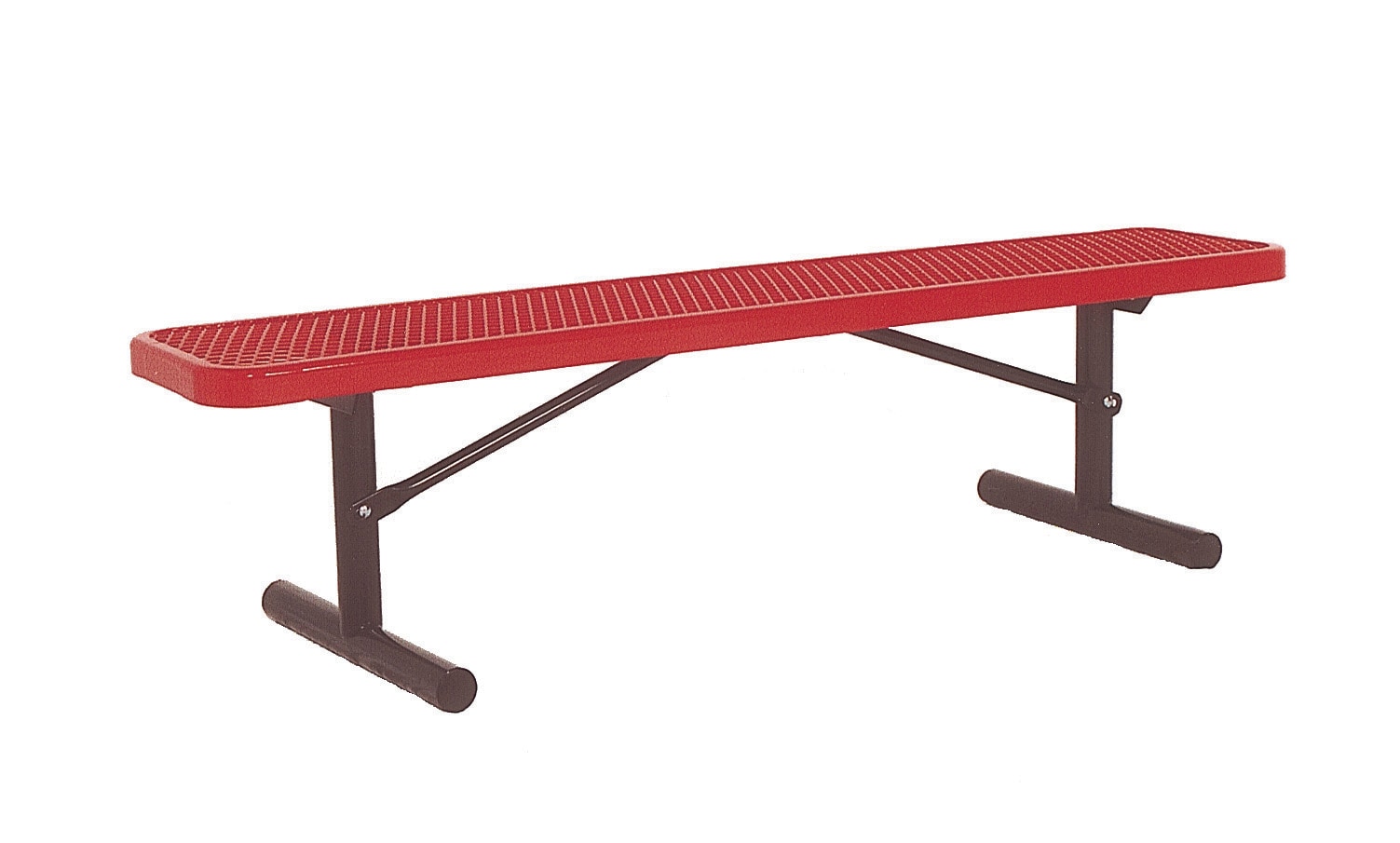 UltraPlay PBK942P-V6R 72.0-Inches L Steel Park Bench