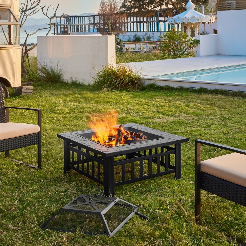 Yaheetech LSOXR40001 Outdoor-Woodburning-Firepits - View #2