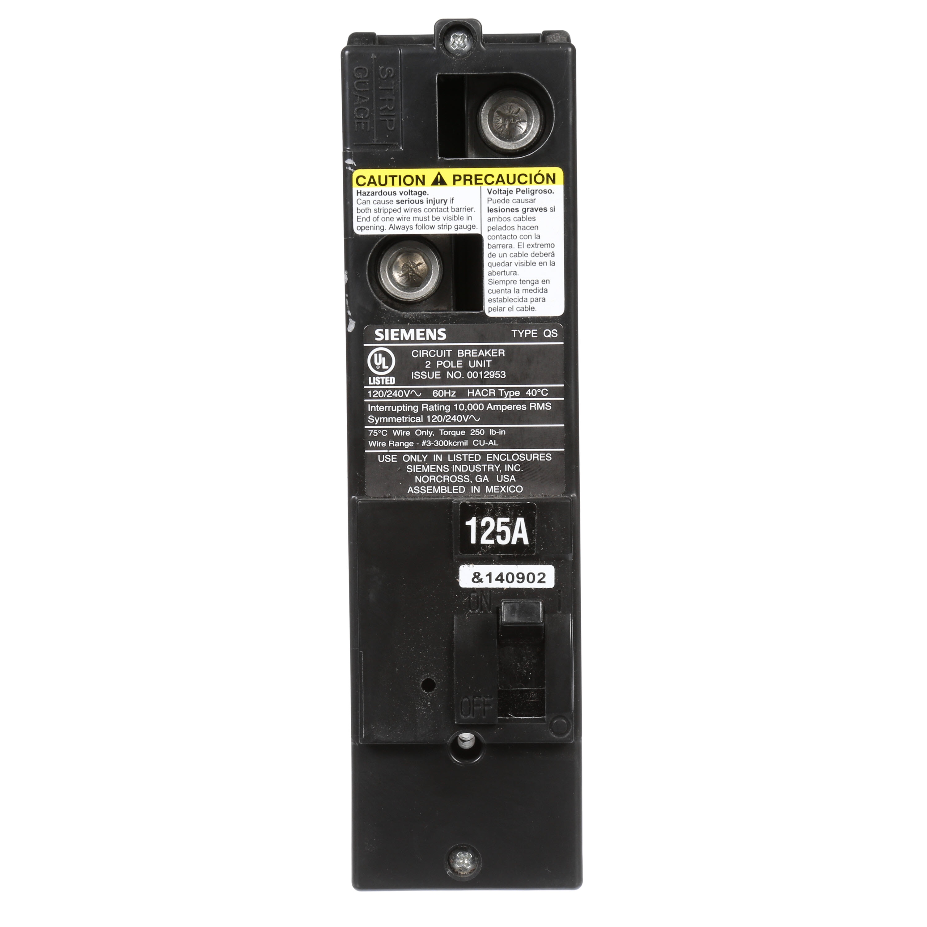 Siemens QS2125 Circuit-Breakers - View #2